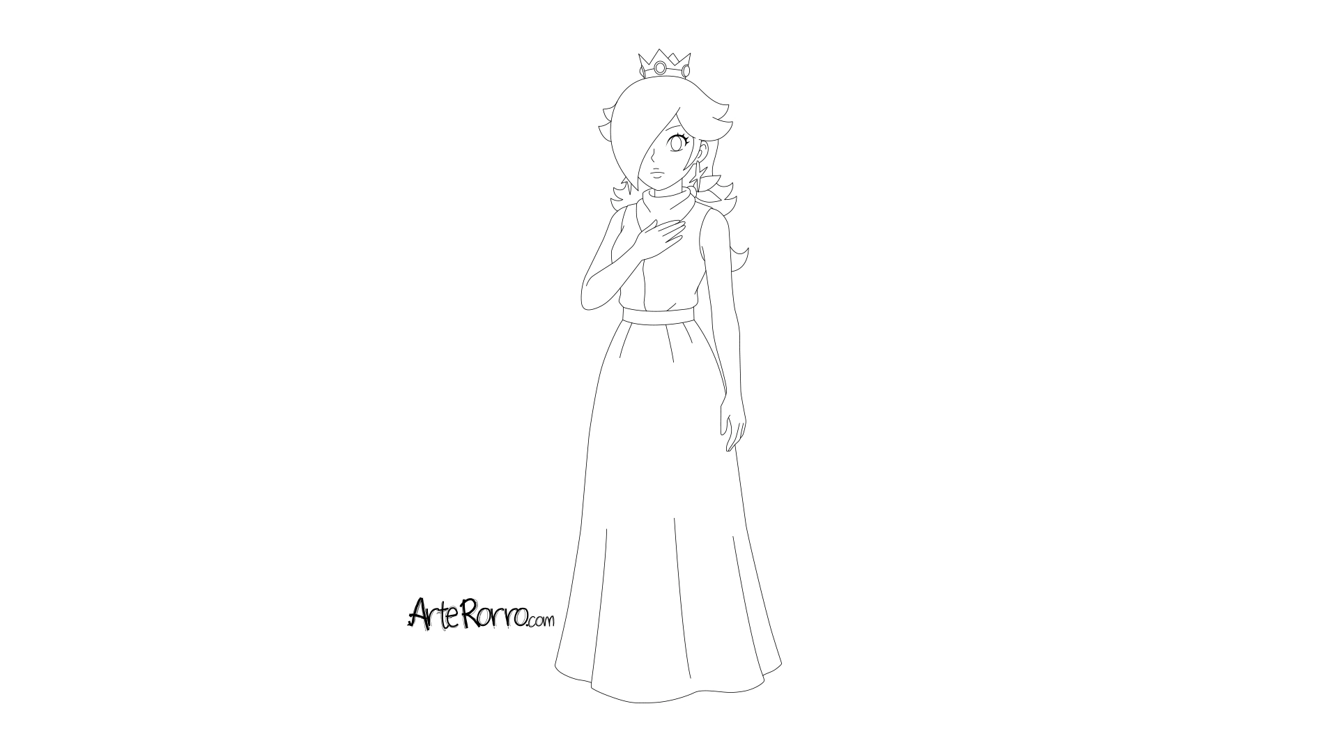 Dibujo de  Princesa Rosalina