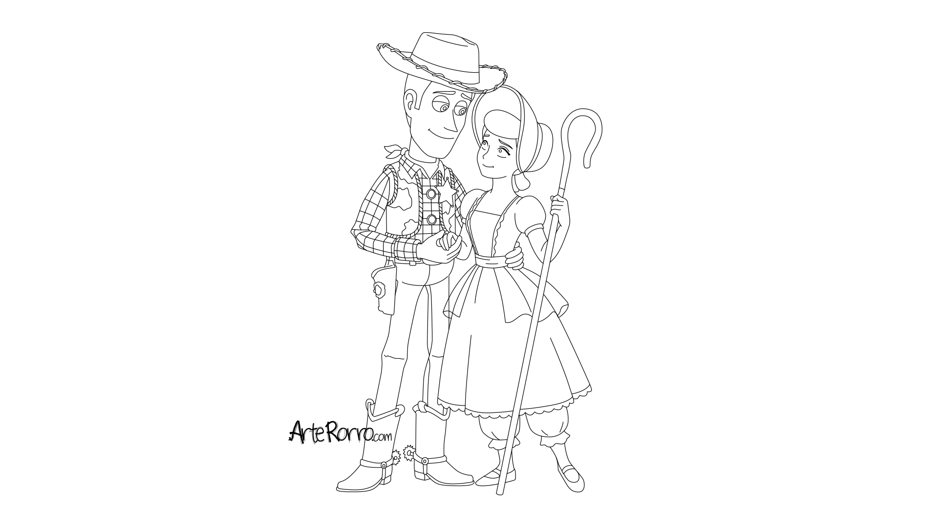  Woody and Bo Peep