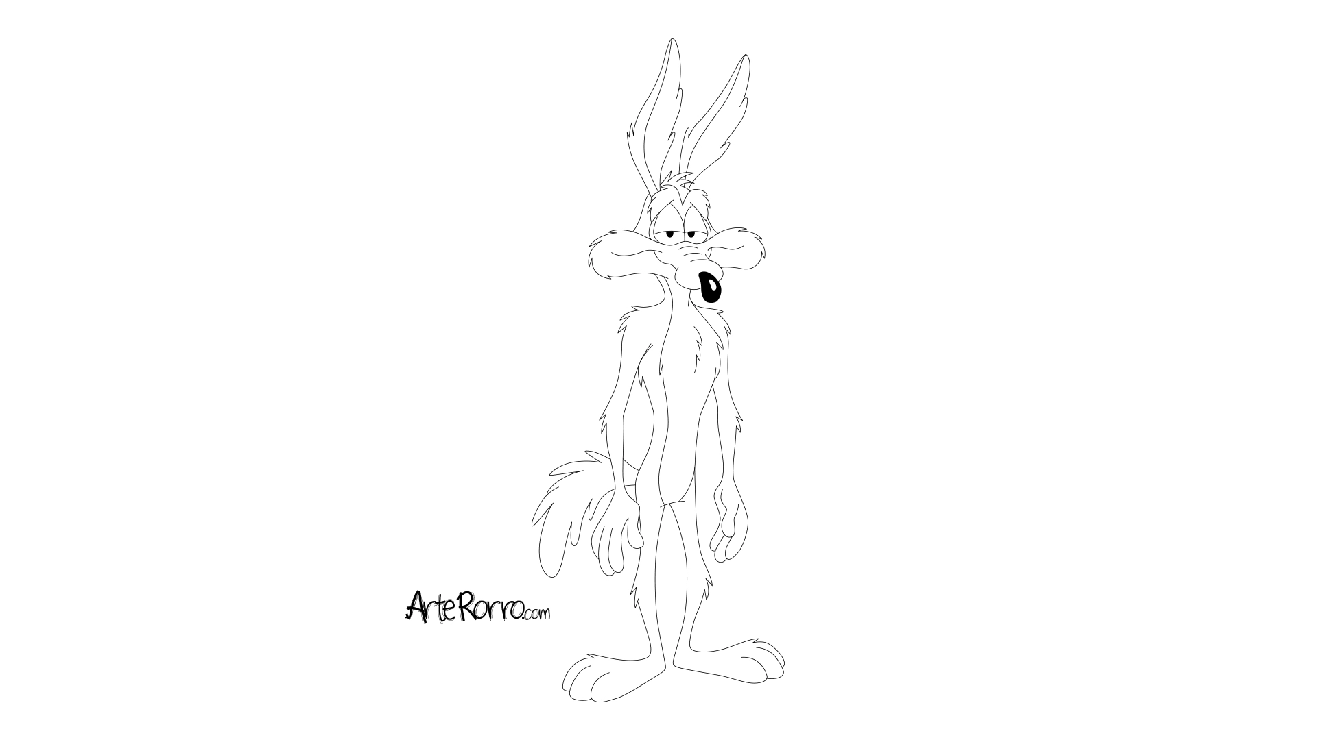 Dibujo de  El Coyote
