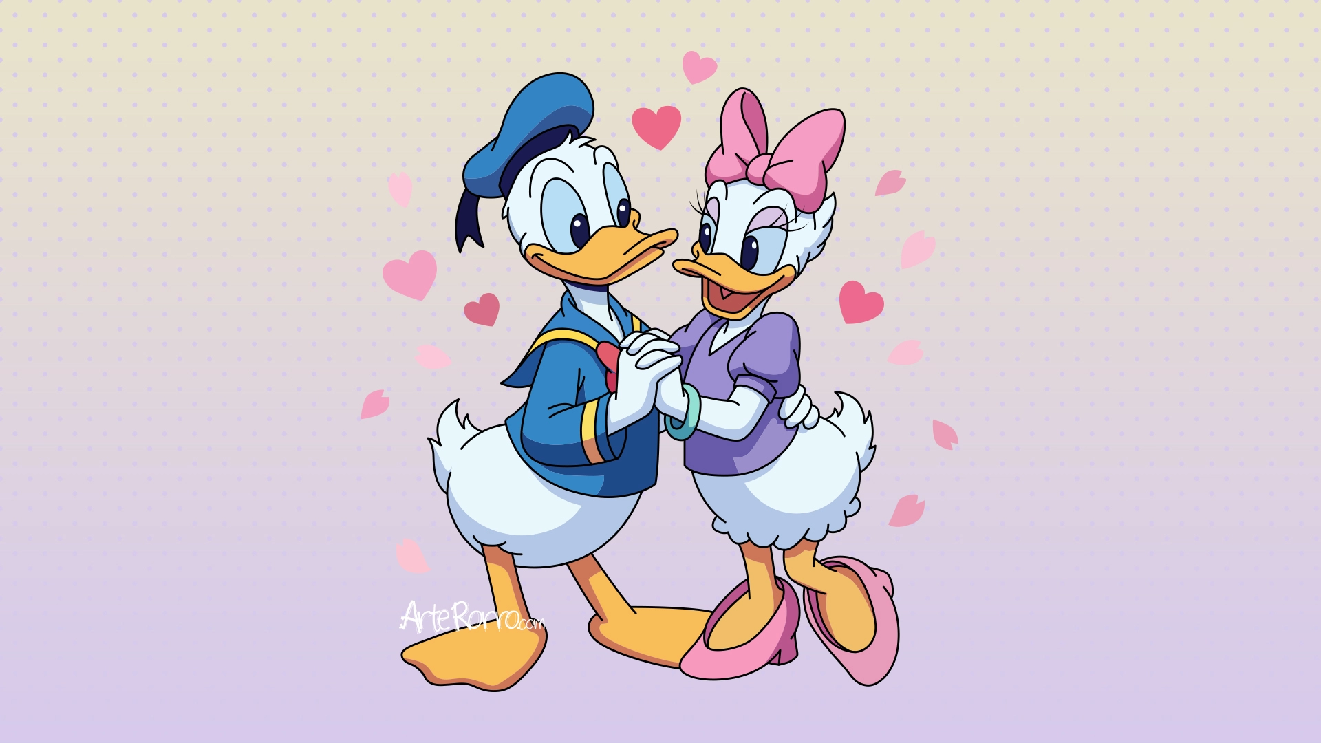 Donald Duck and Daisy Duck