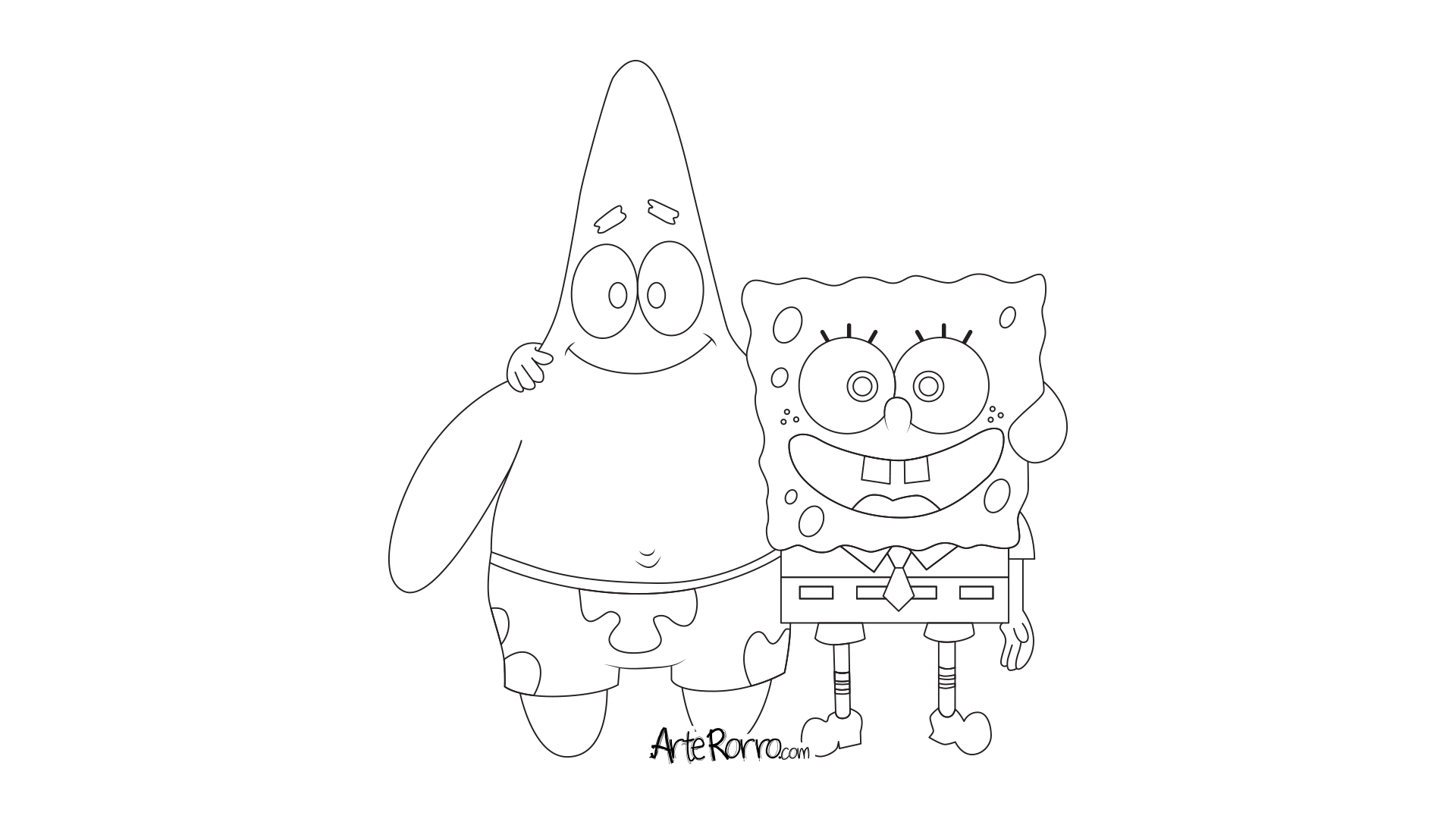 SpongeBob SquarePants & Patrick · Arte Rorro