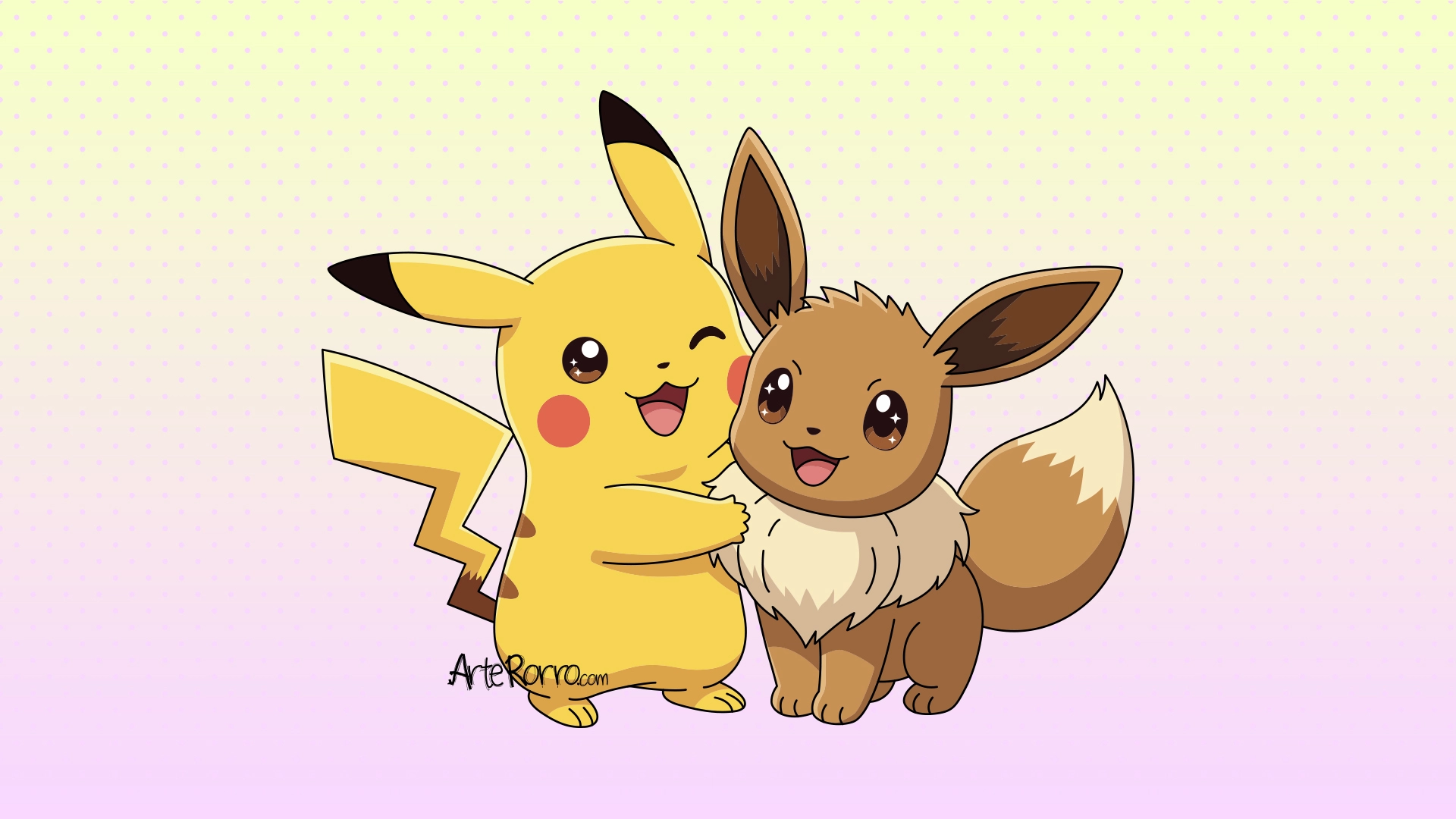 Pikachu y Eevee