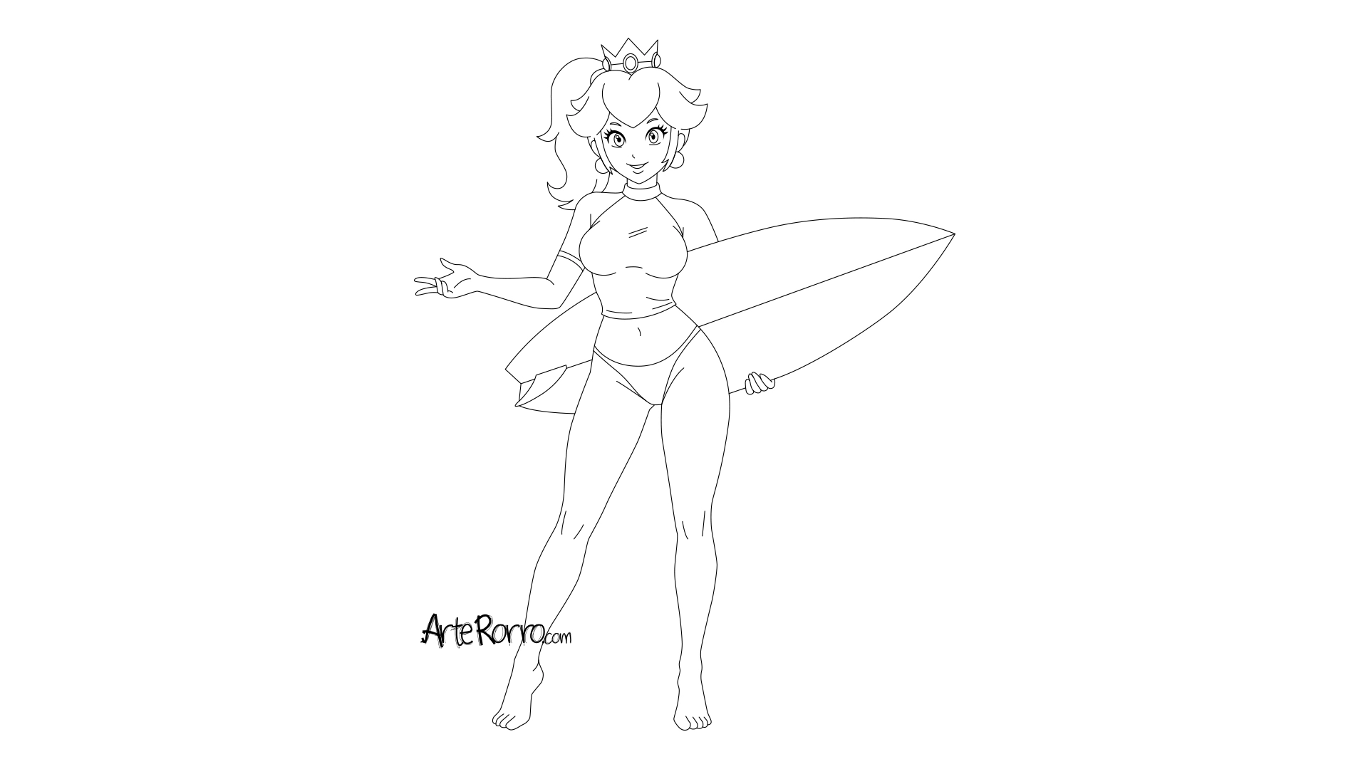 Dibujo de  Princesa Peach