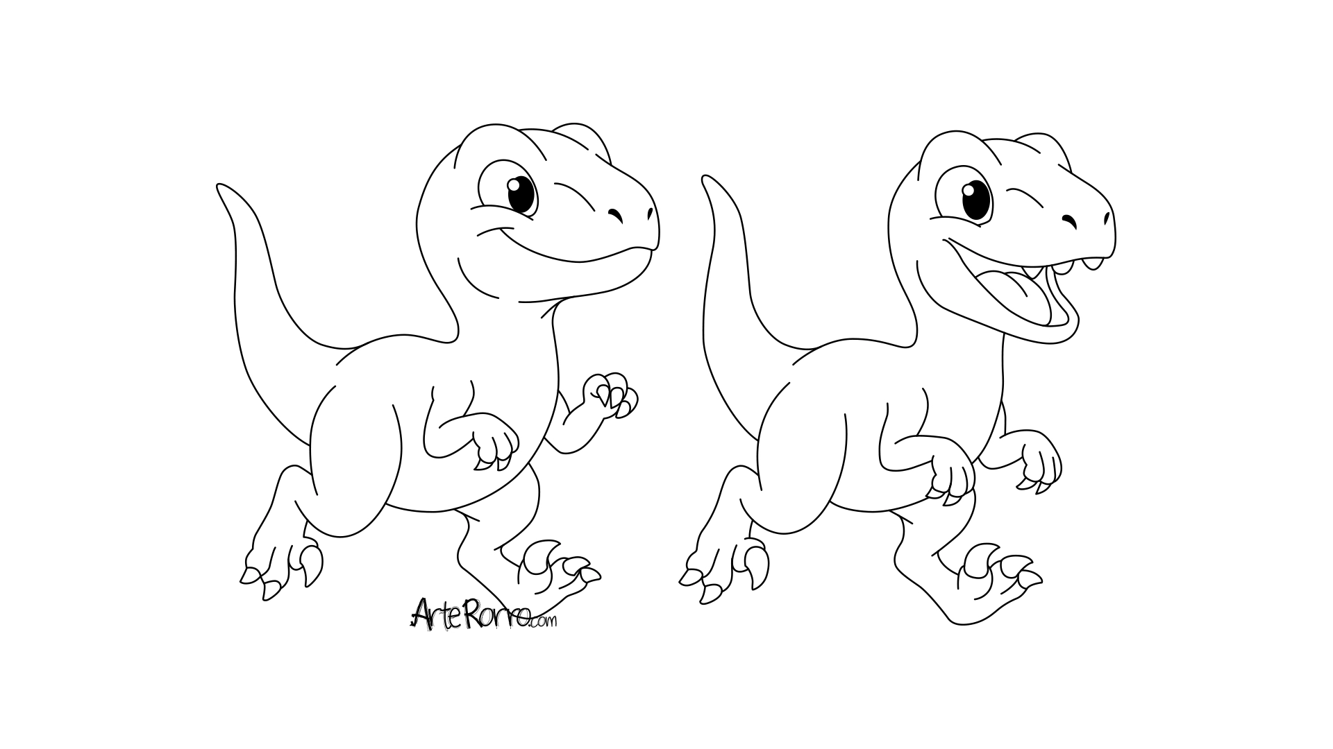 Dibujo de  Velociraptors