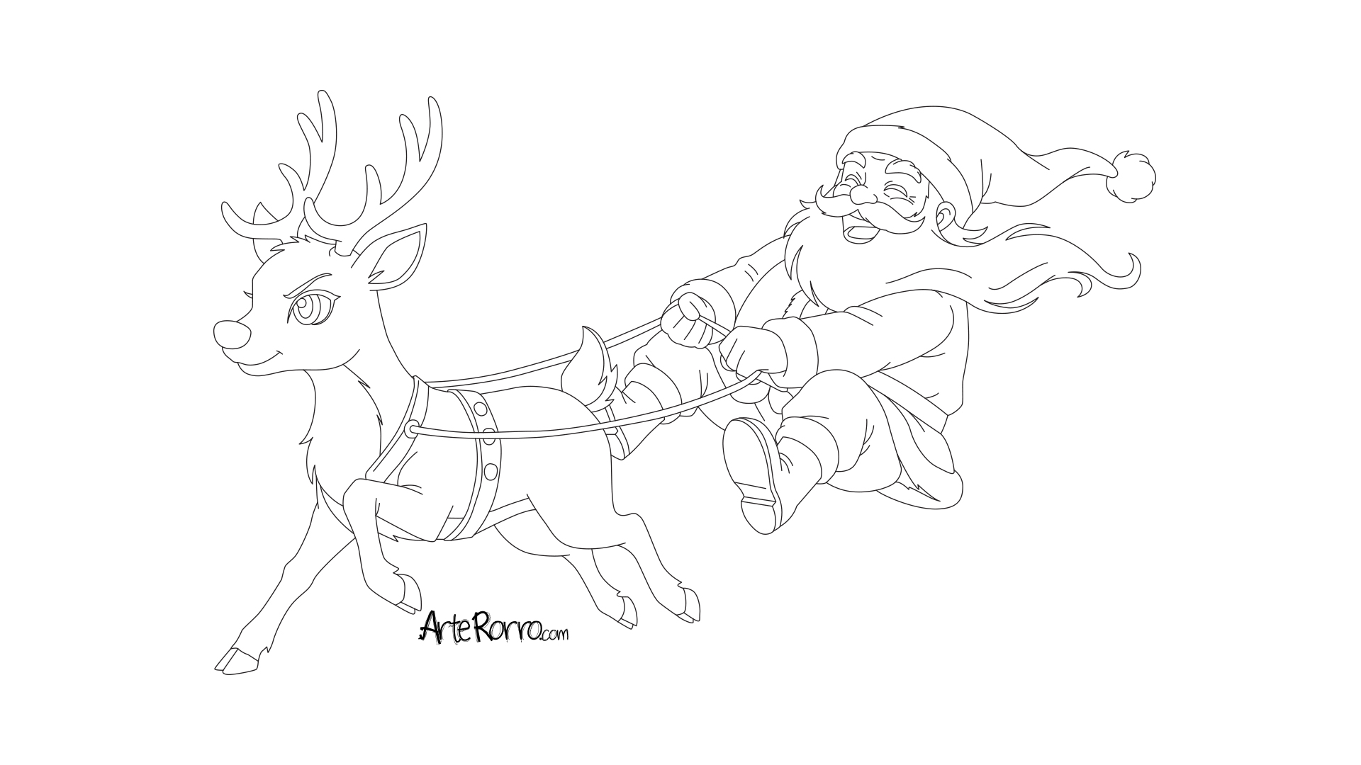  Rudolph the Reindeer and Santa Claus