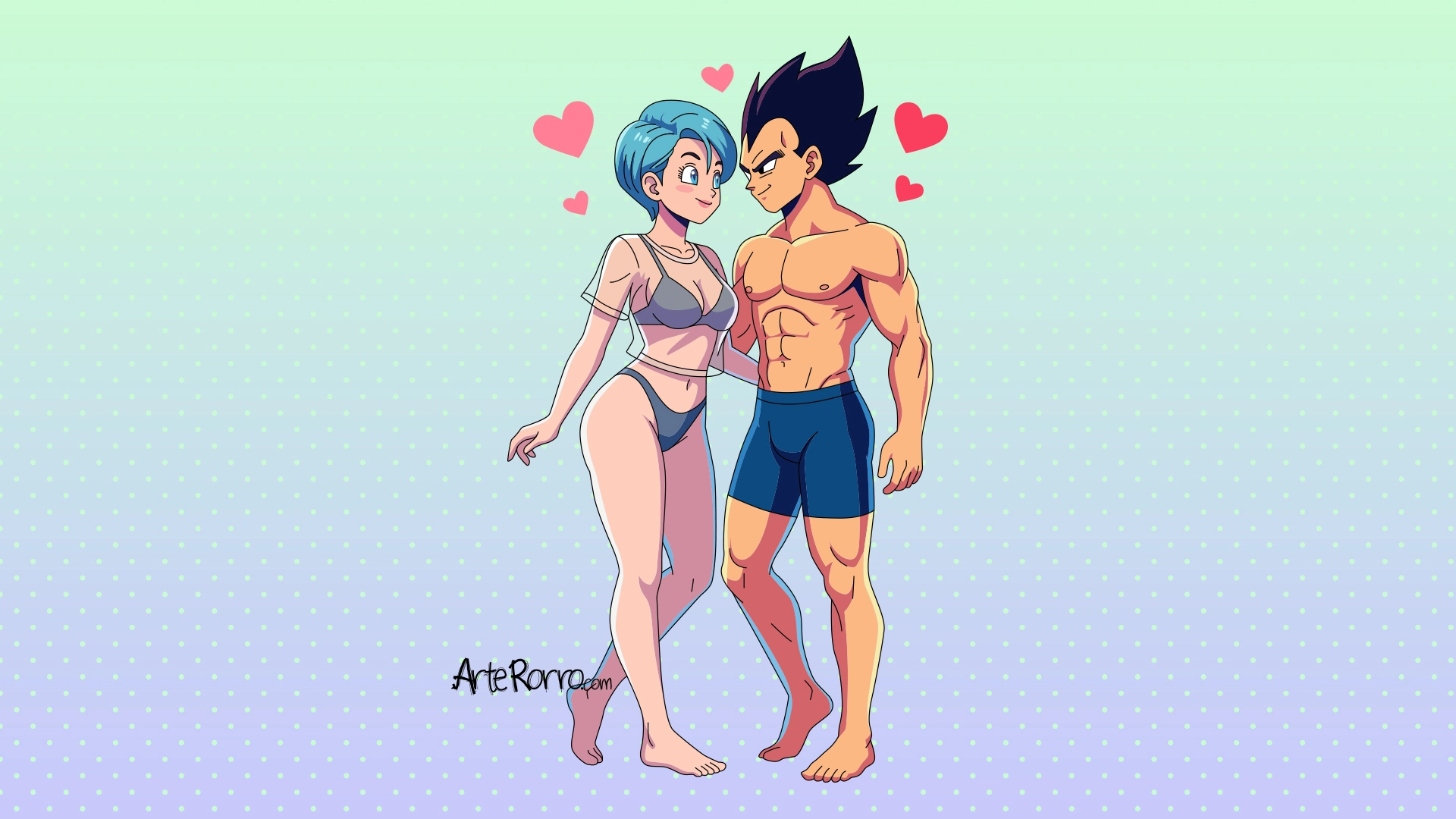 Bulma and Vegeta