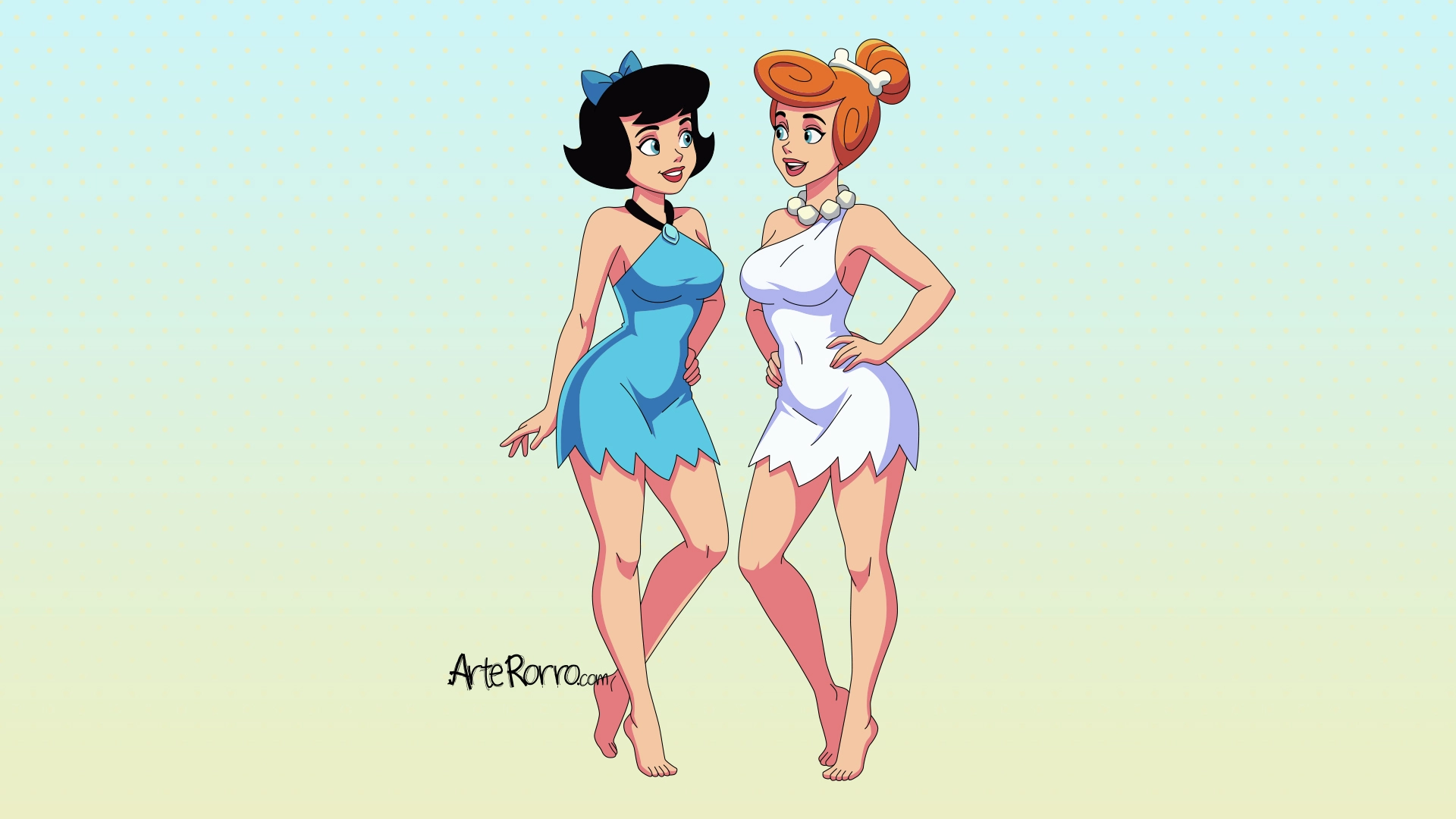 Vilma Picapiedra y Betty Mármol