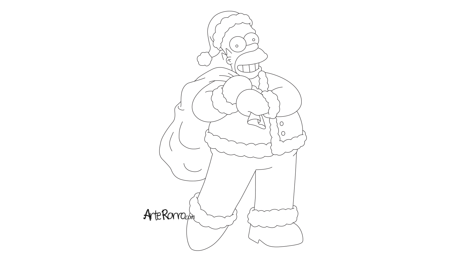  Homer Simpson Santa Claus