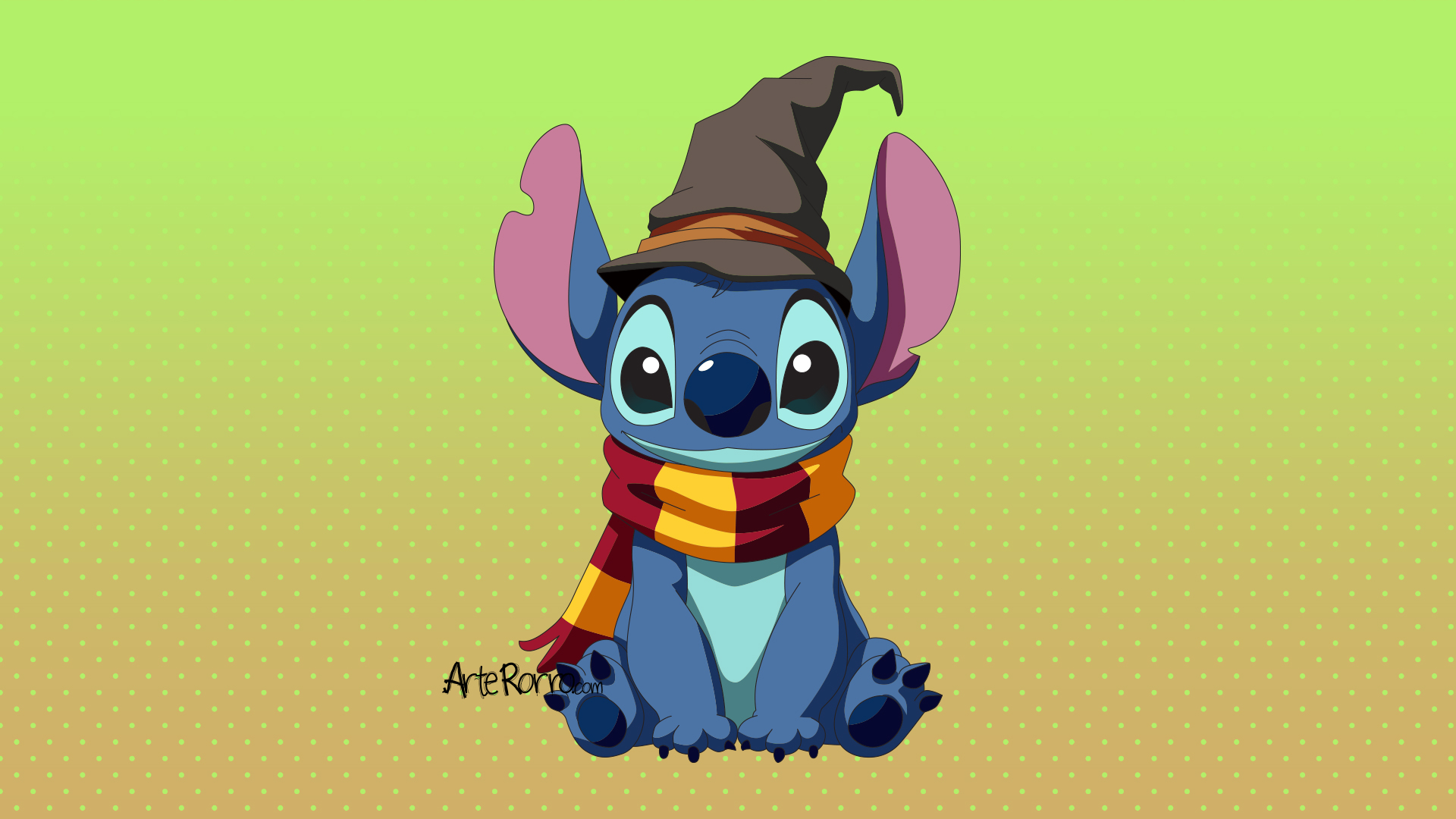 Stitch Disfrazado de Harry Potter