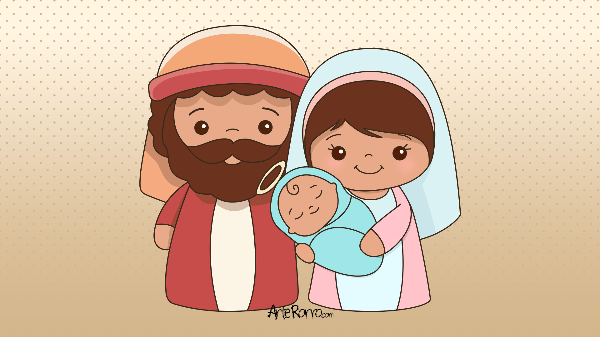 Joseph, Mary, and Jesus