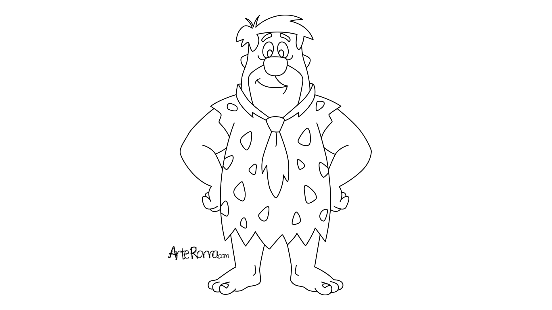 Dibujo de  Pedro Picapiedra