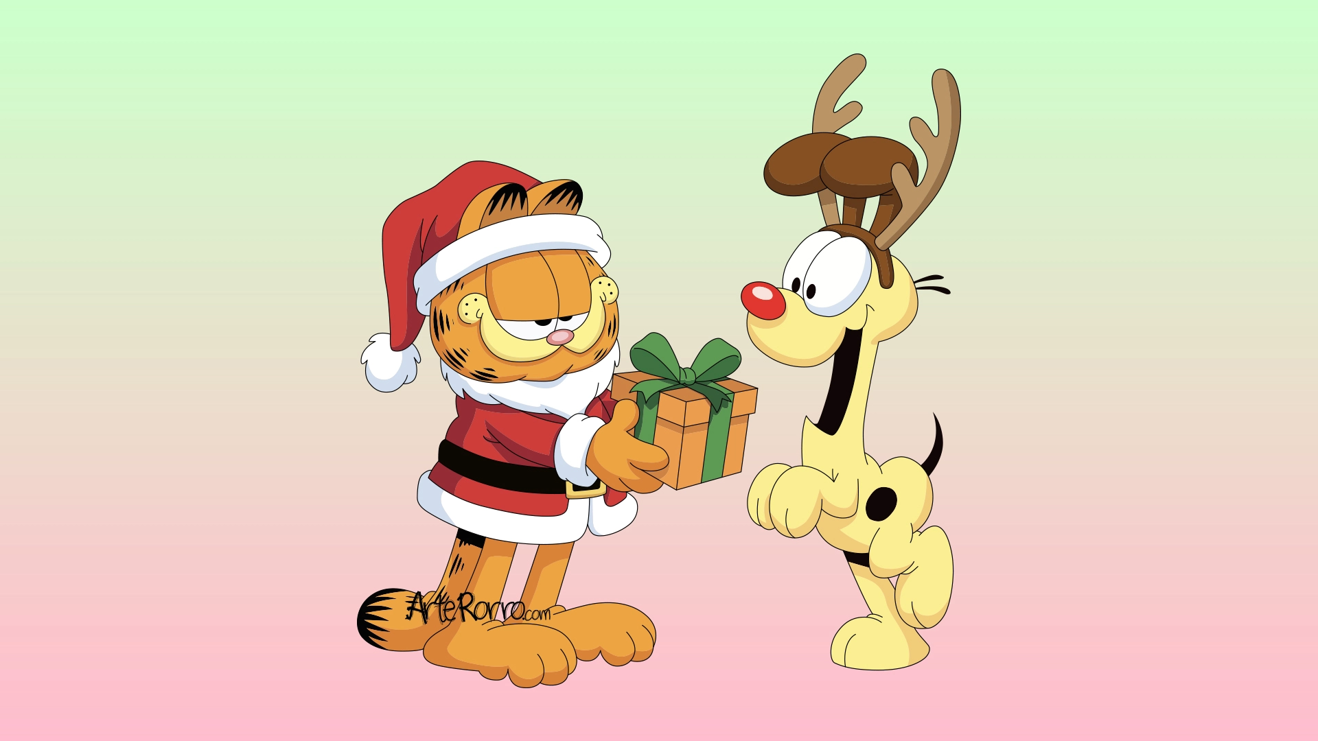 Garfield y Odie