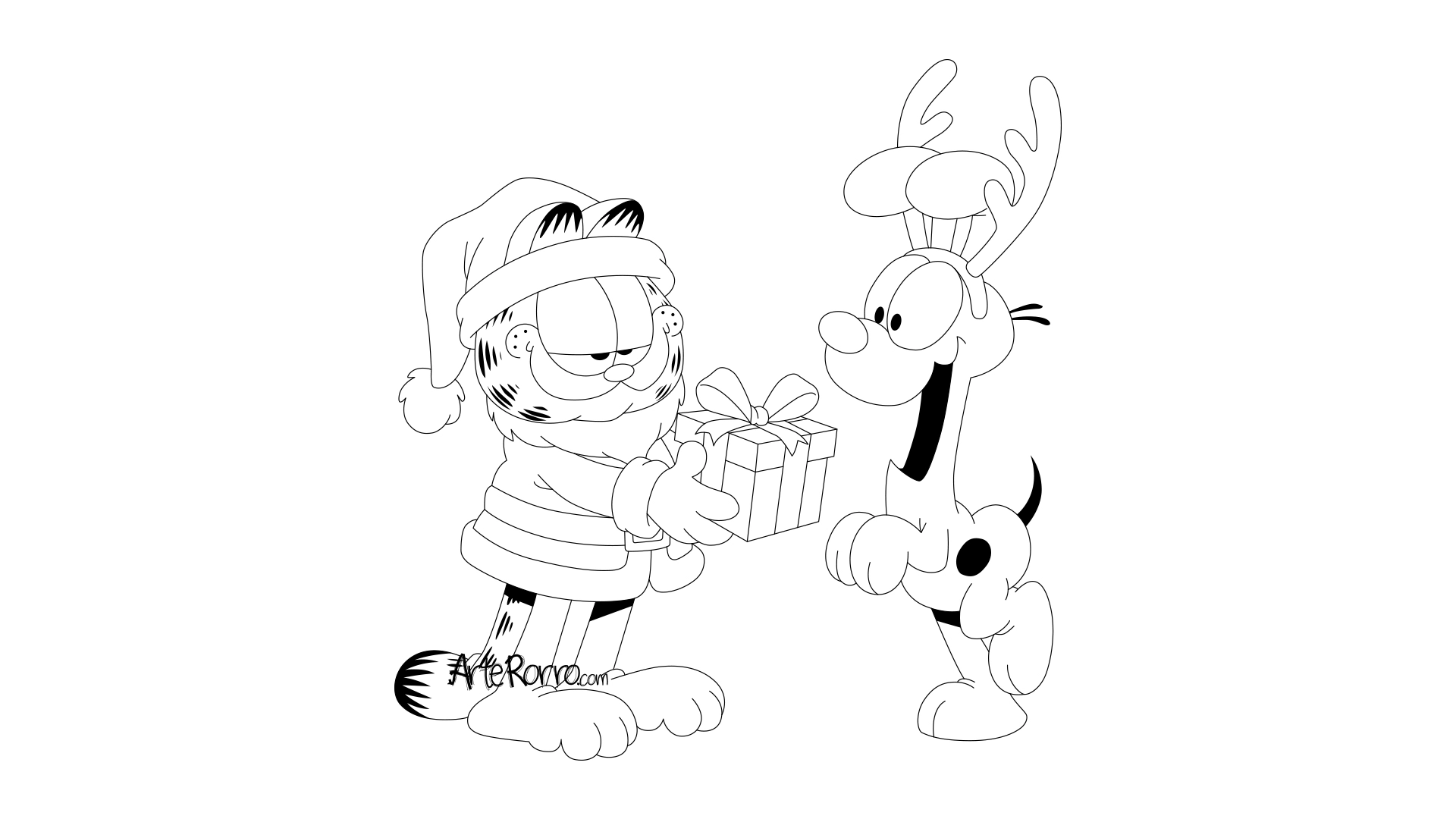  Garfield and Odie