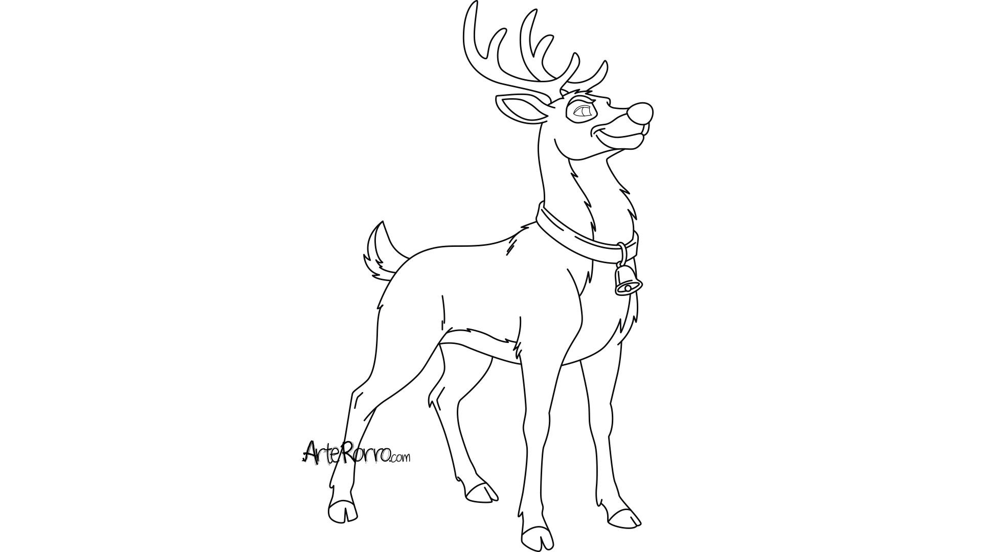 Dibujo de  Rodolfo el Reno