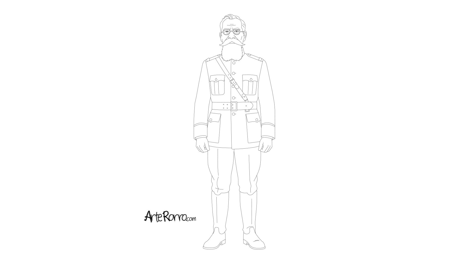 Dibujo de  Venustiano Carranza