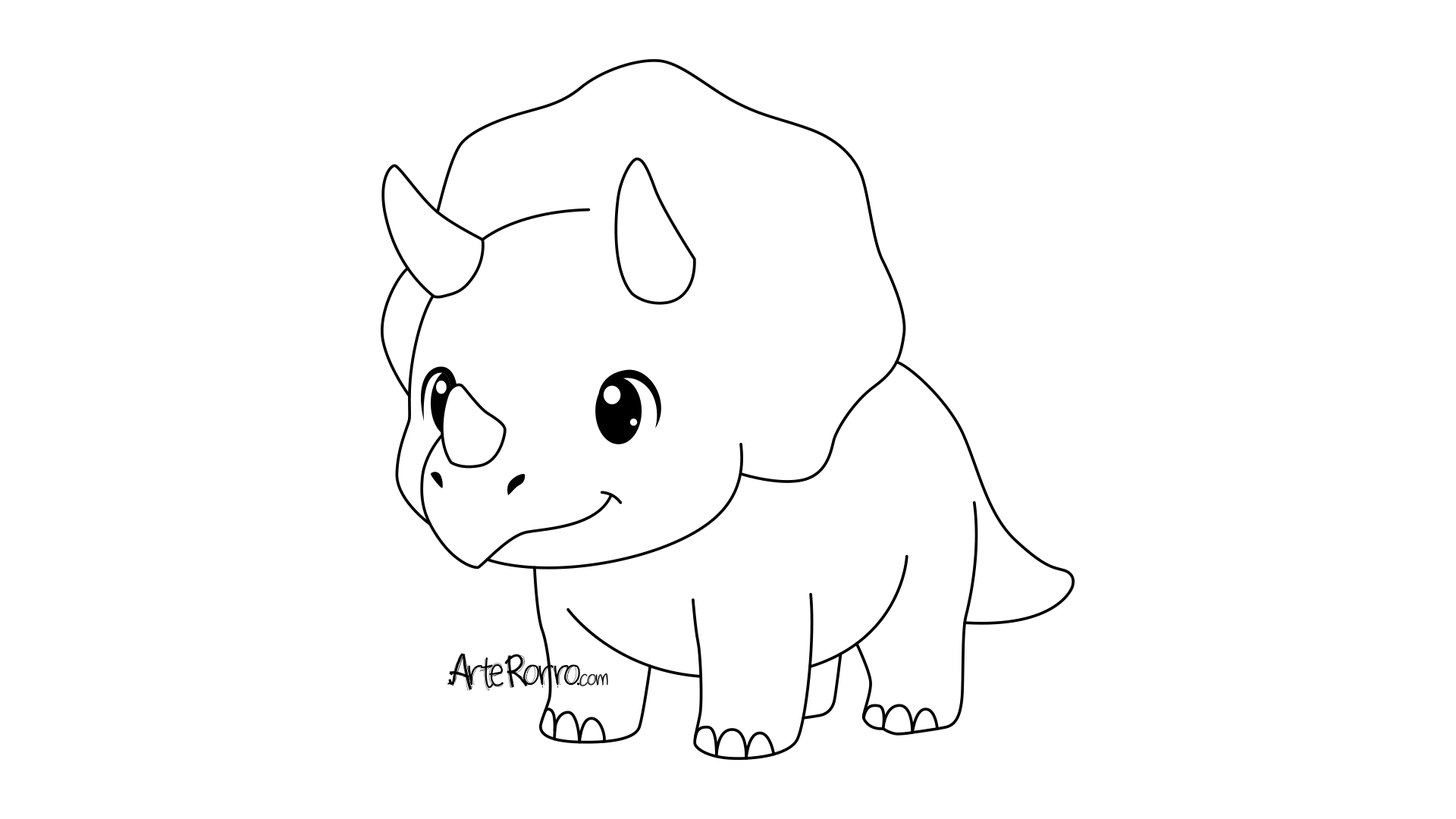 Dibujo de  Triceratops