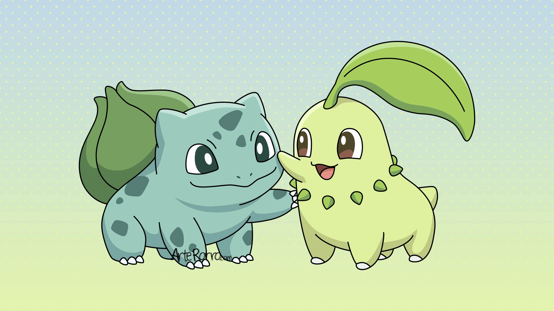 Bulbasaur and Chikorita
