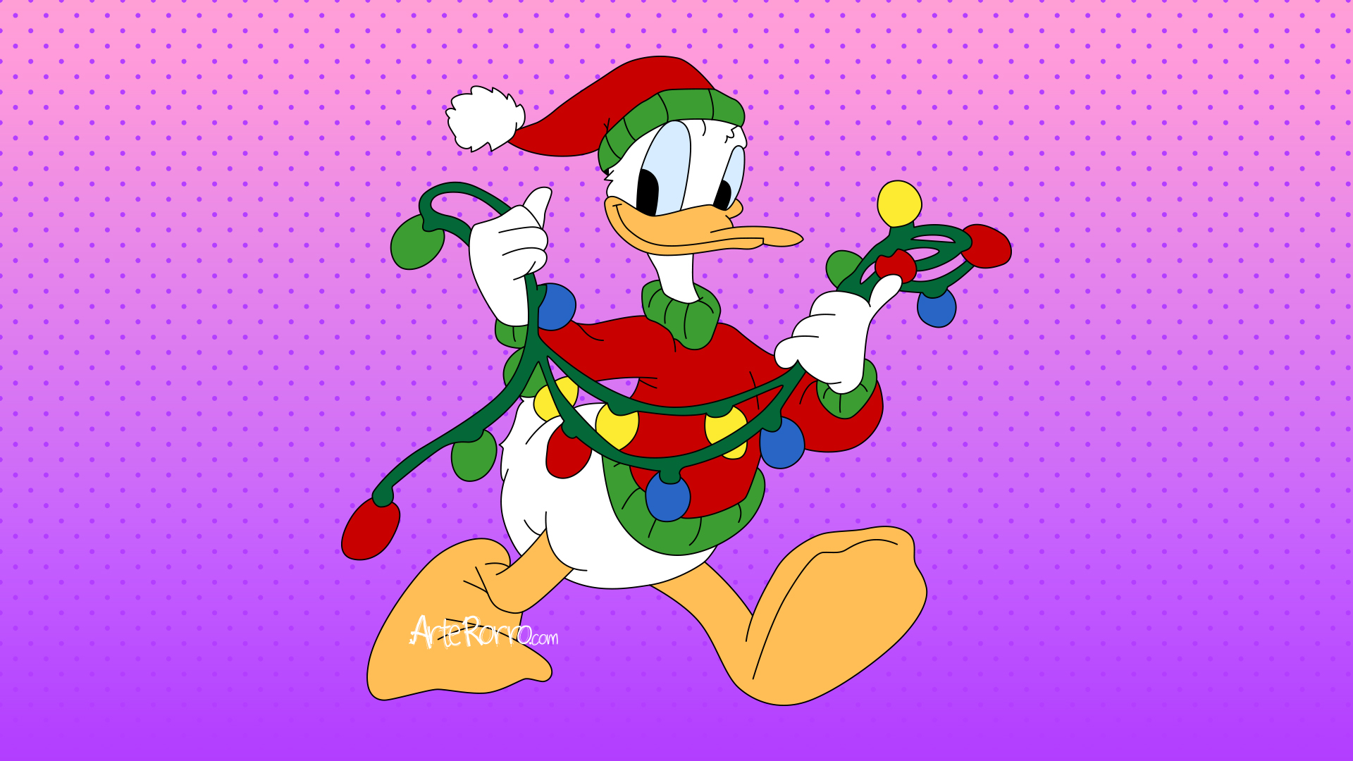 Donald Duck Santa