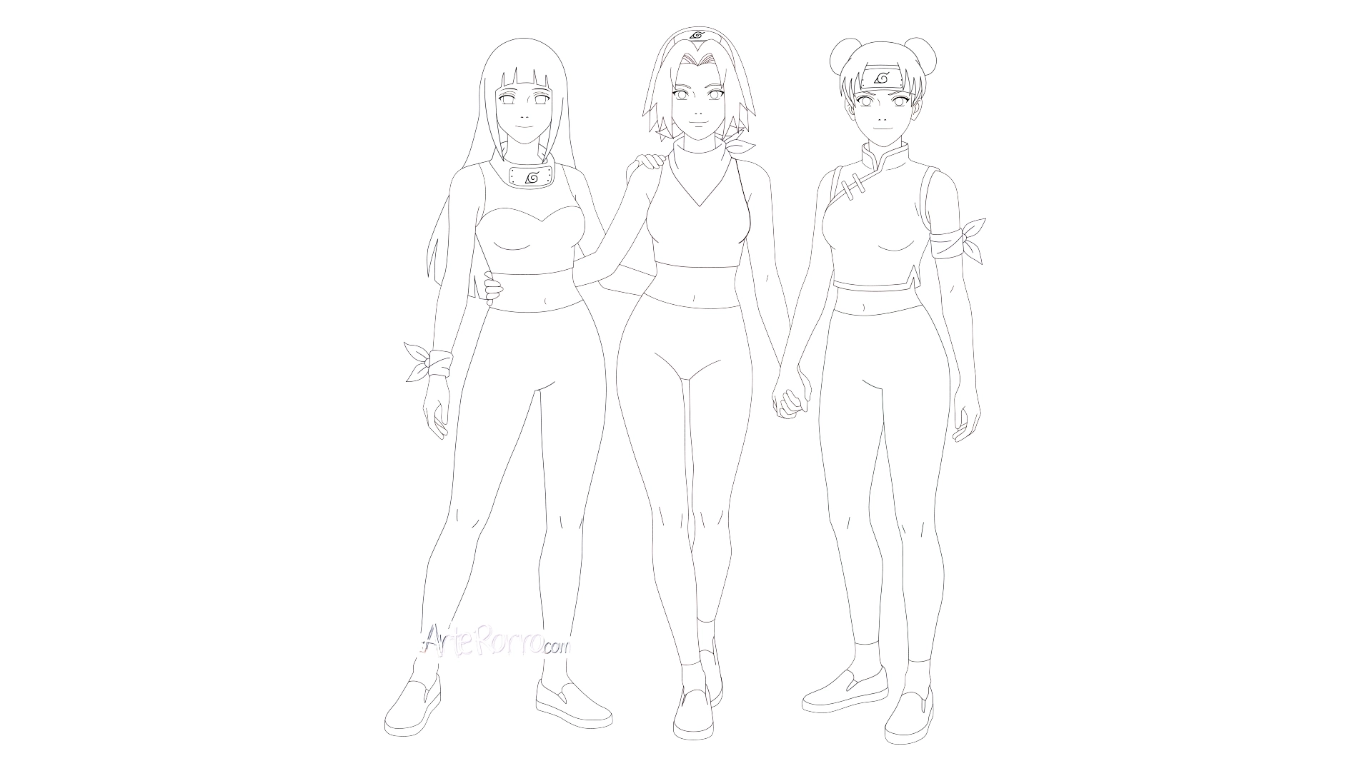  Sakura, Hinata and Tenten