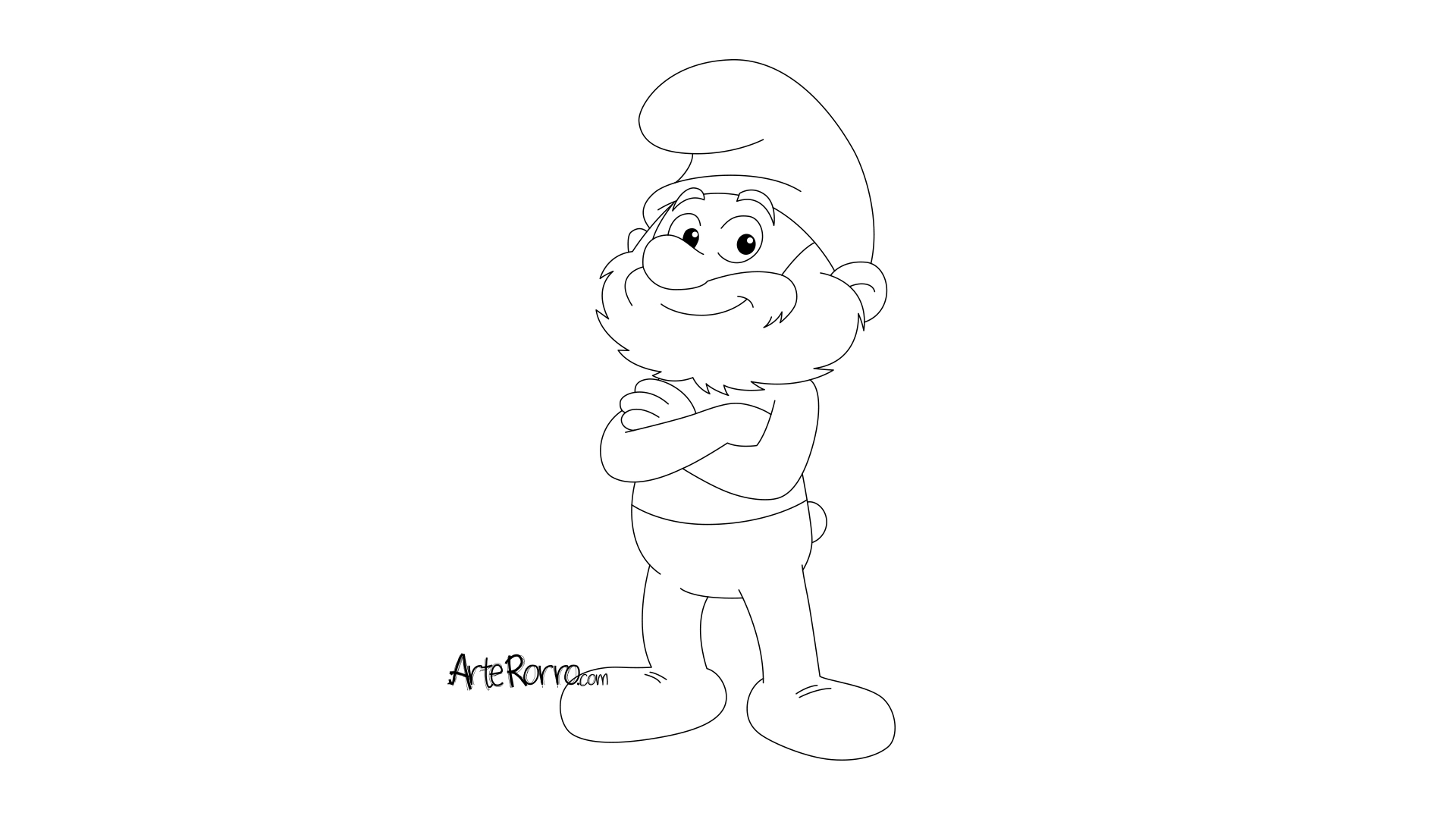 Dibujo de  Papá Pitufo