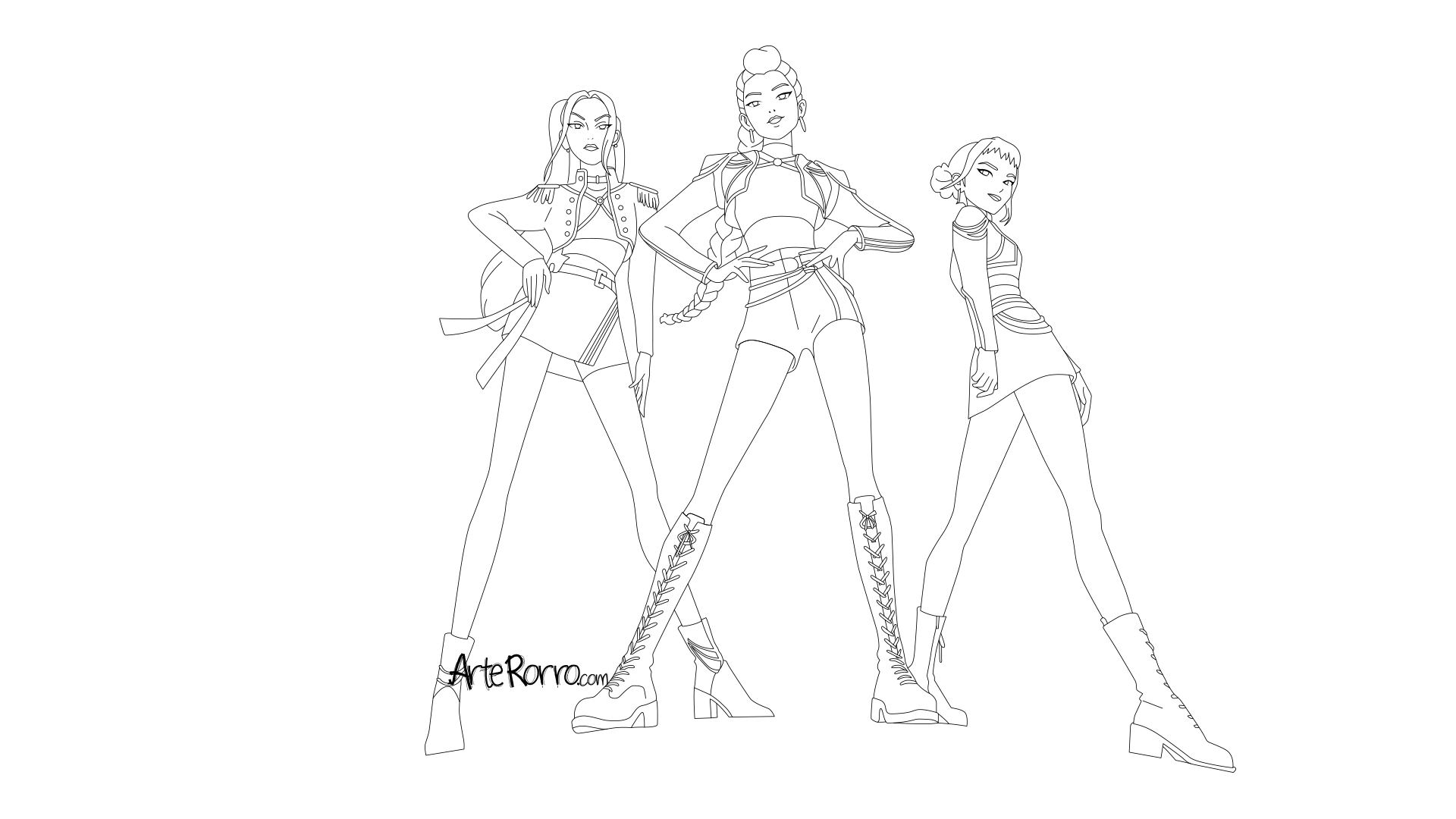Dibujo de  Mira, Zoey y Rumi