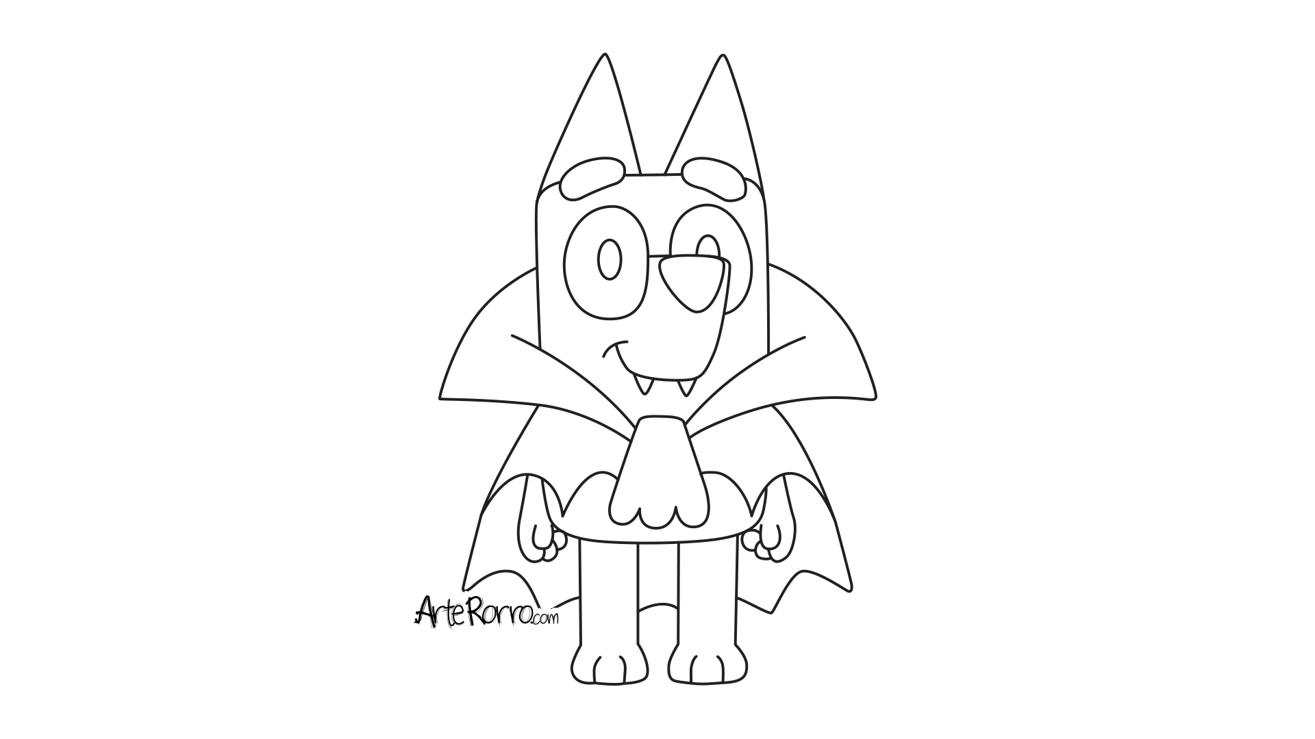 Bluey Vampire Costume