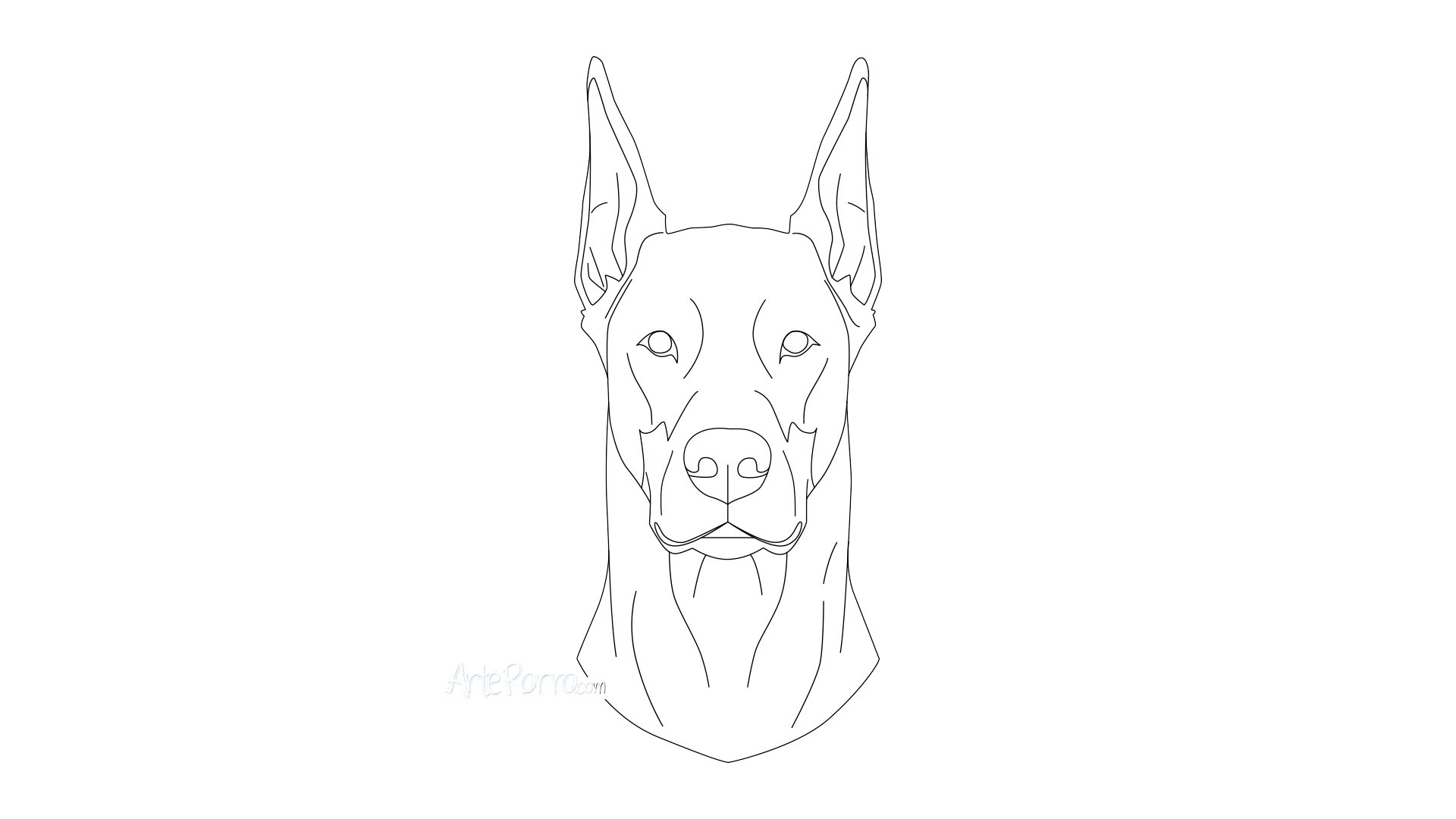 Dibujo de  Dóberman