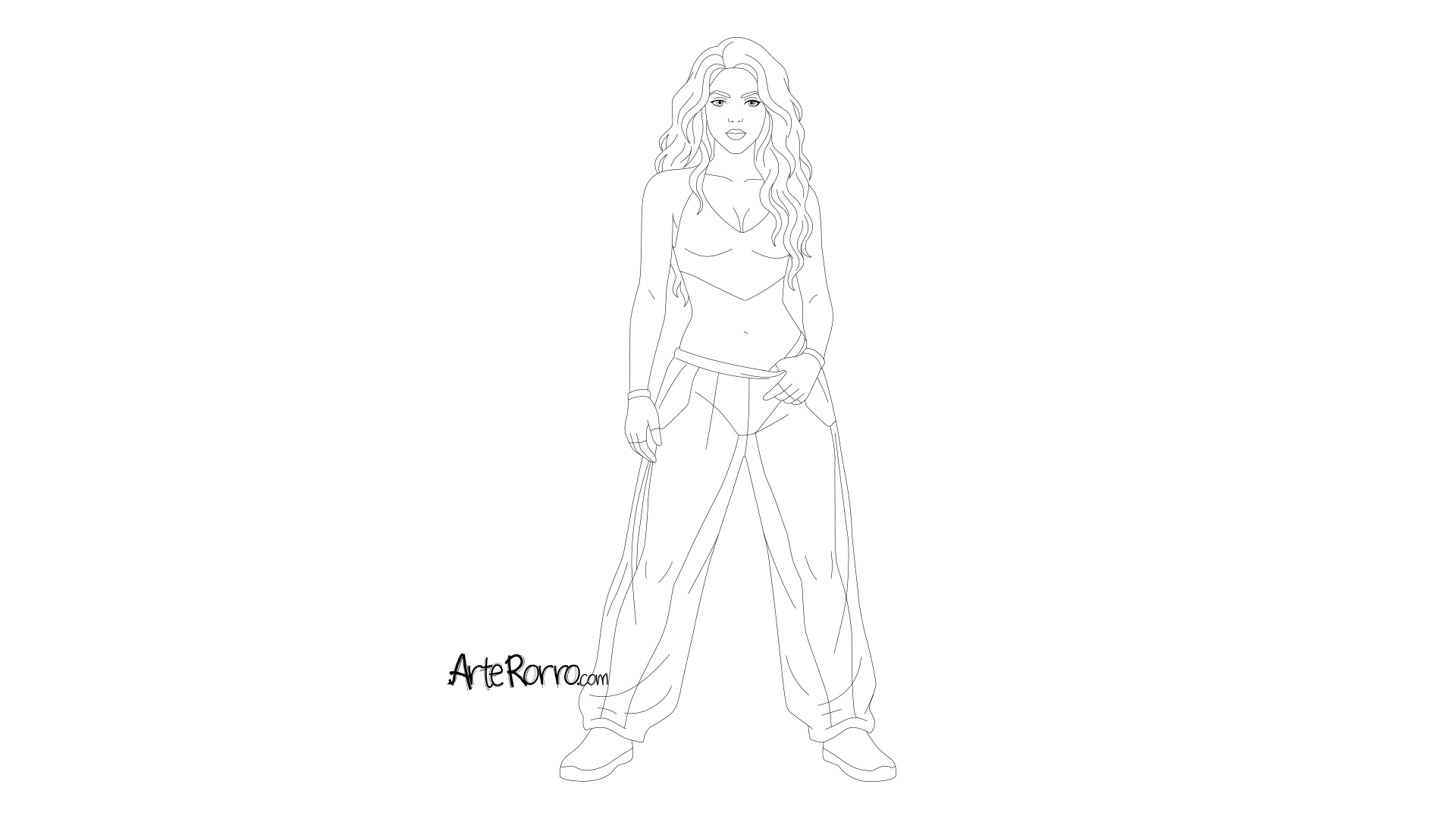 Dibujo de  Shakira