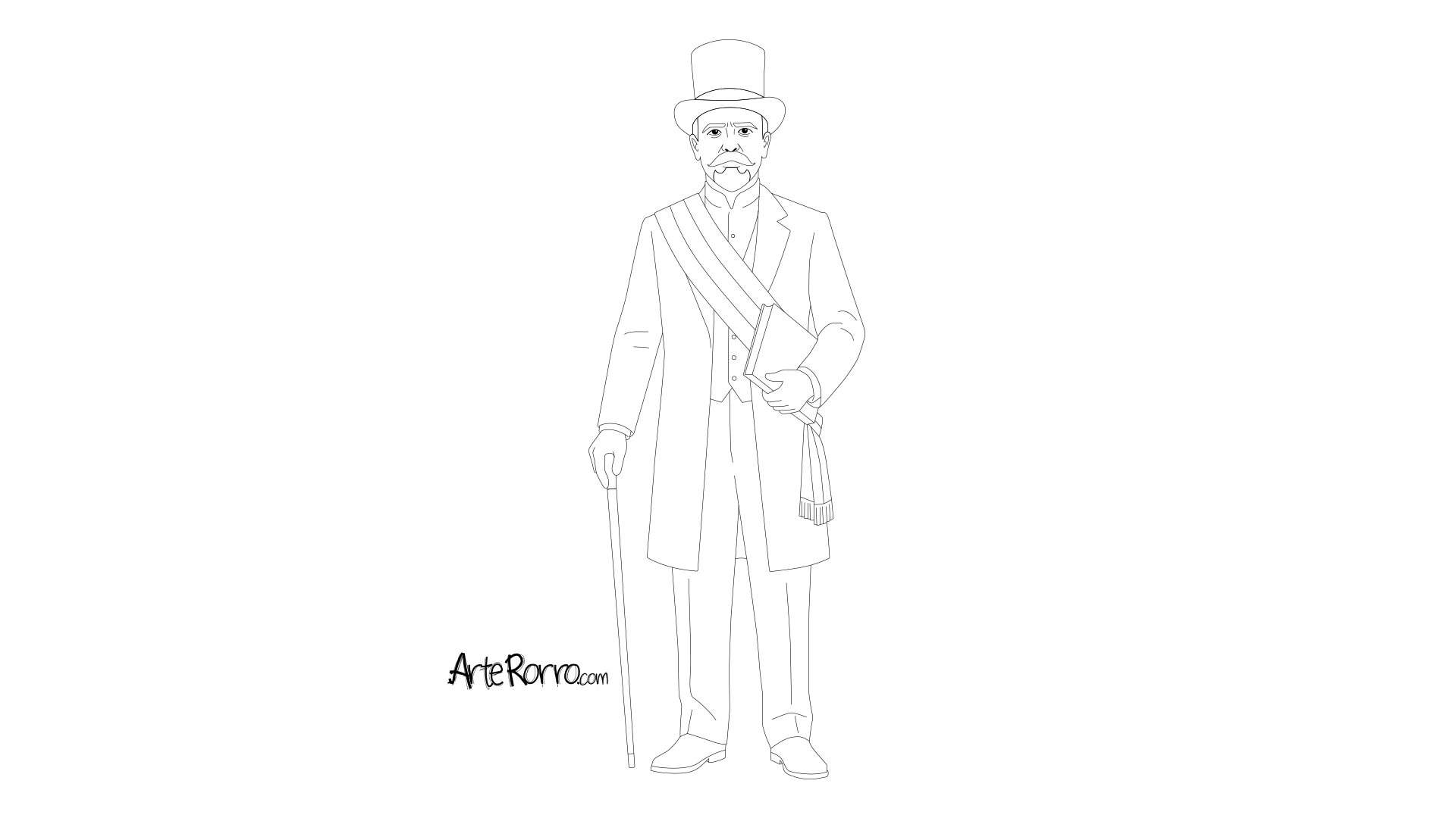 Dibujo de  Francisco I. Madero