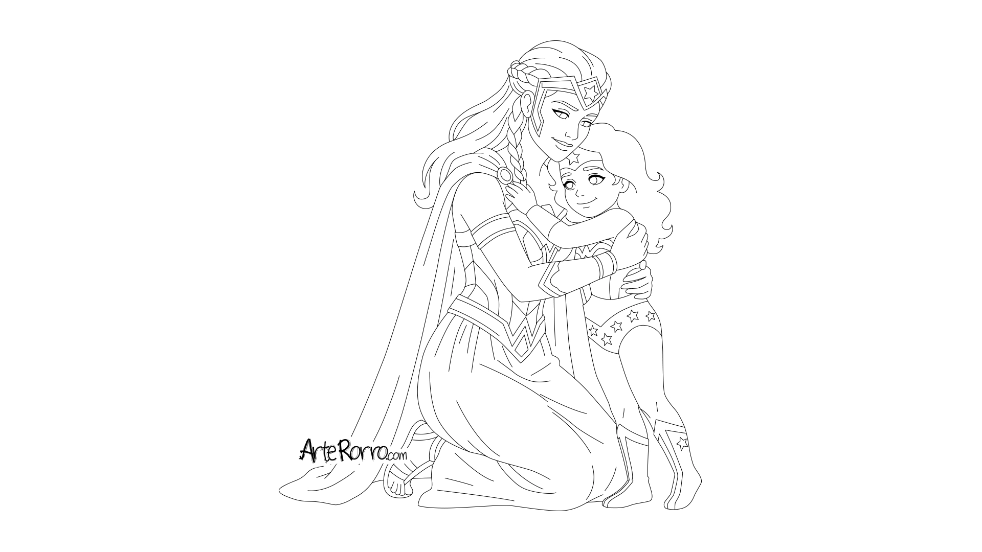  Queen Hippolyta and Wonder Woman