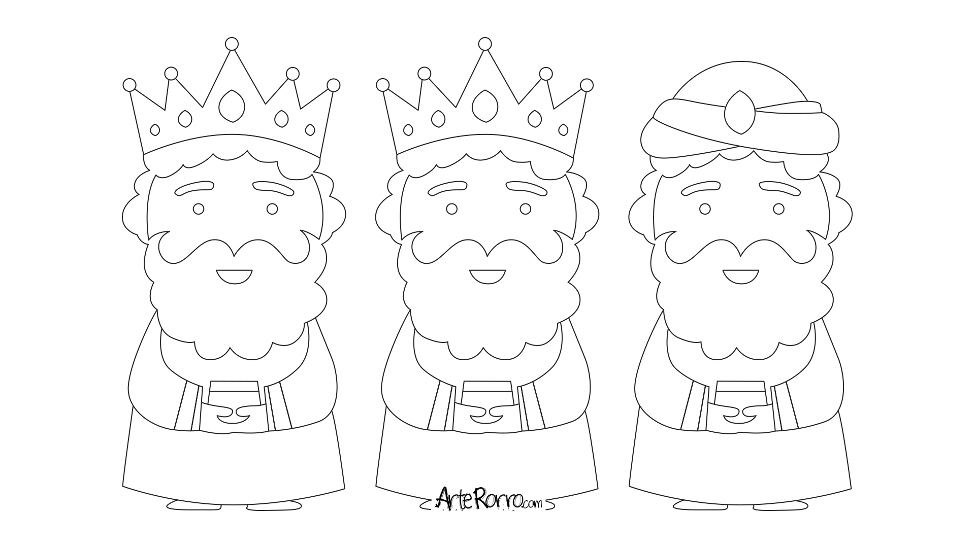 Dibujo de  Reyes Magos