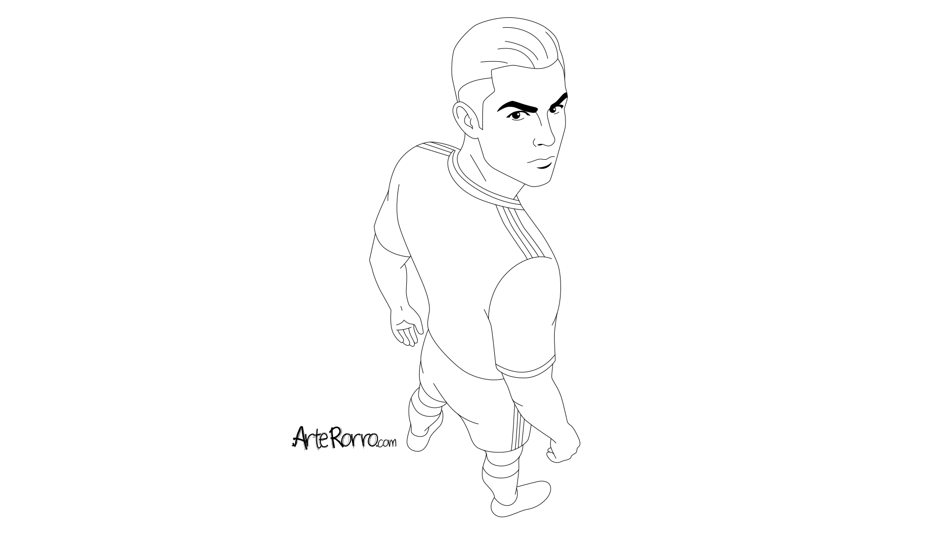 Dibujo de  Cristiano Ronaldo