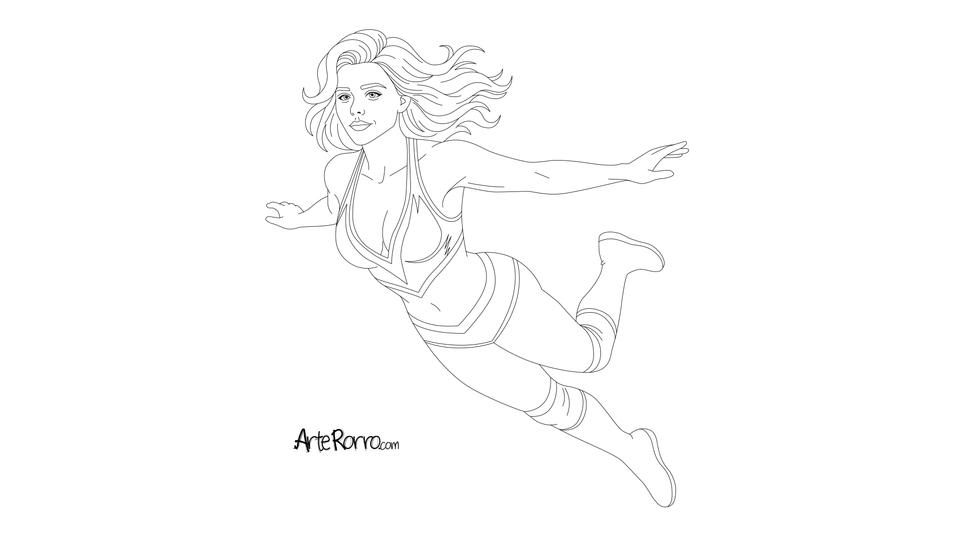 Dibujo de  Luchadora