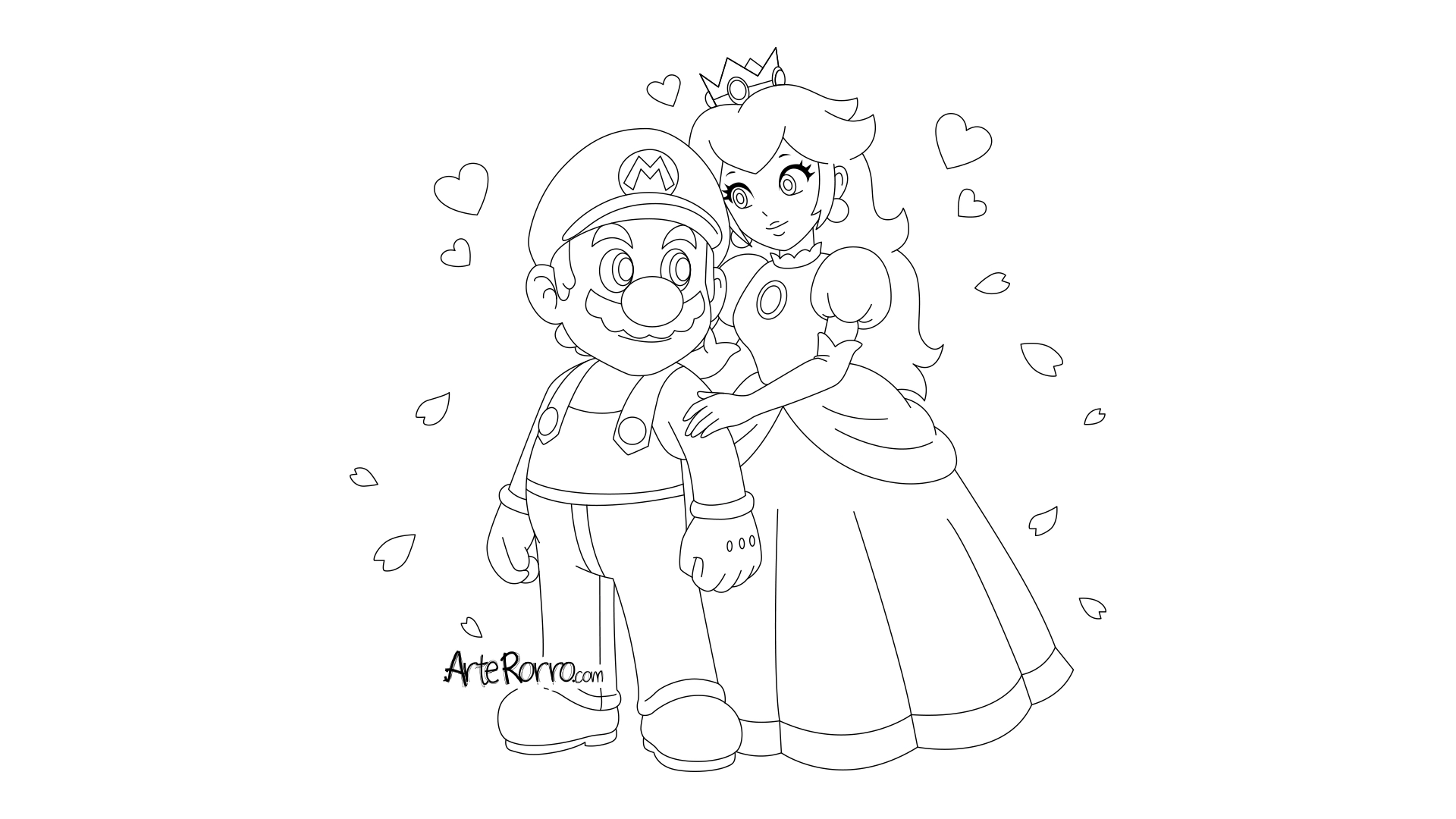  Mario and Princess Peach