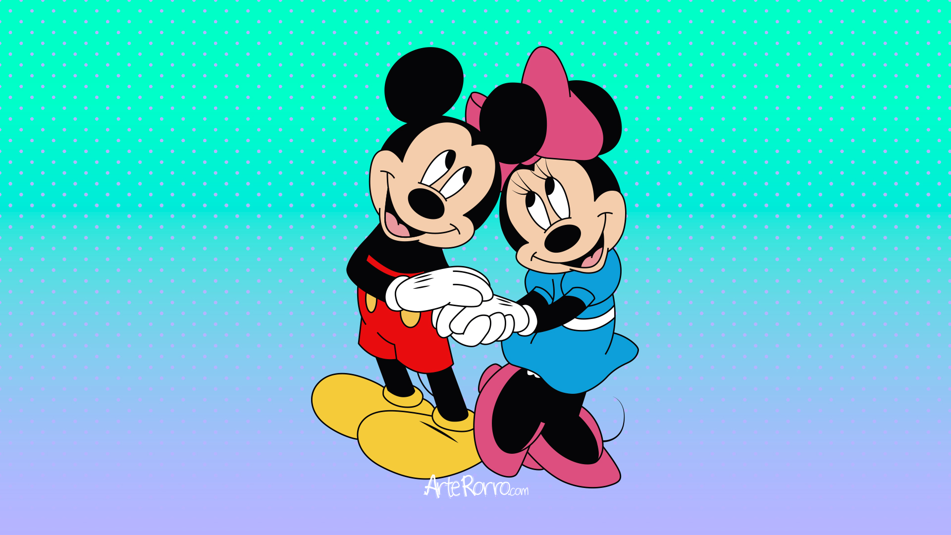 Micky y Minnie Mouse