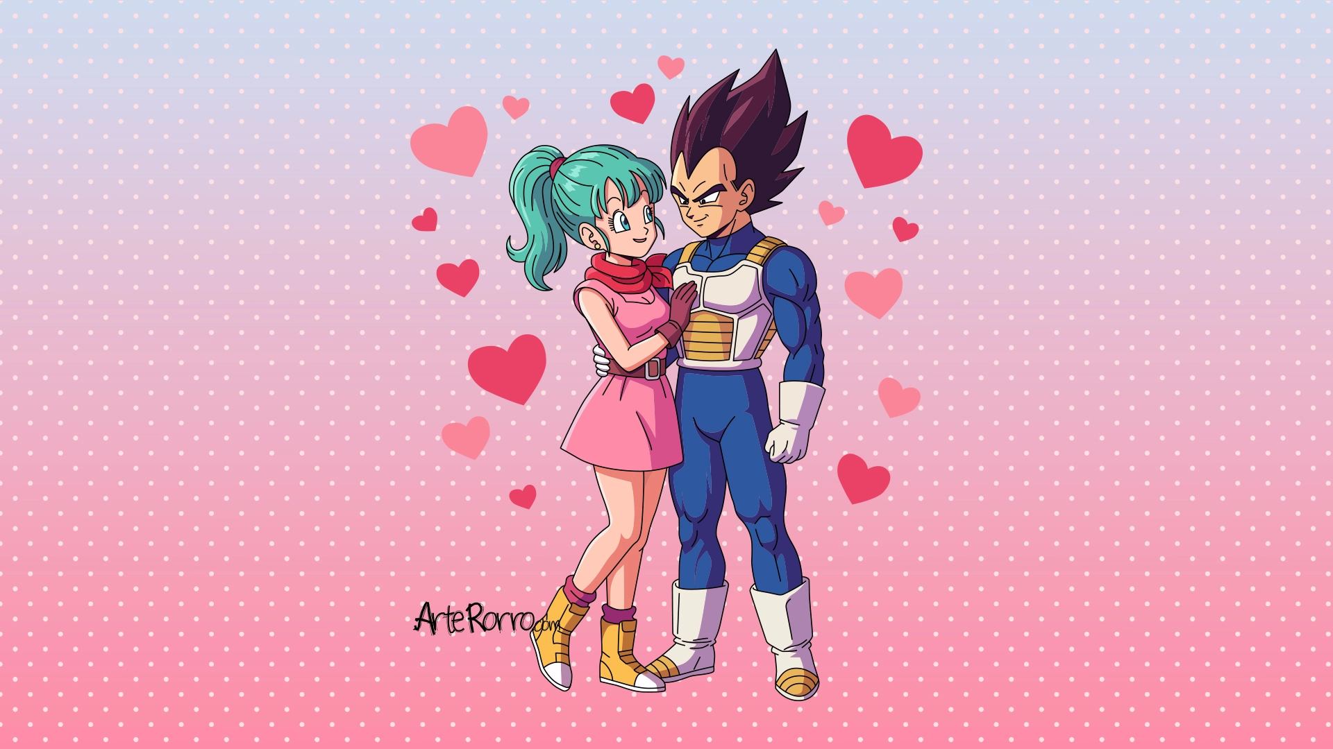 Vegeta y Bulma