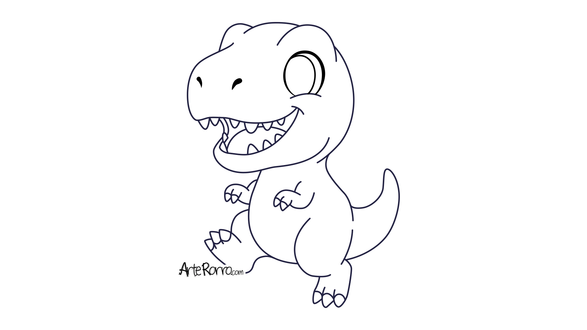 Dibujo de  Tiranosaurio Rex