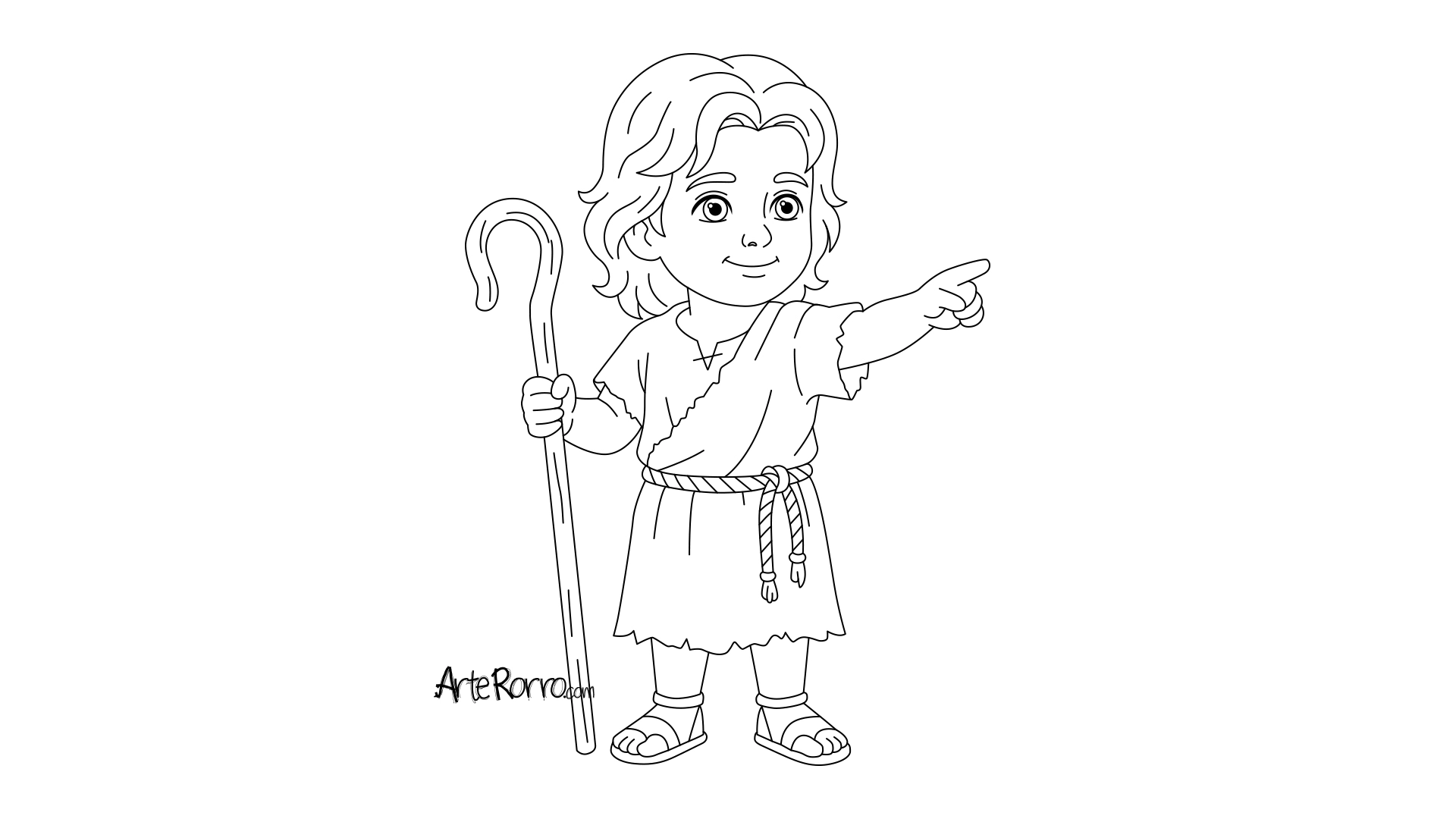 Dibujo de  Juan el Bautista