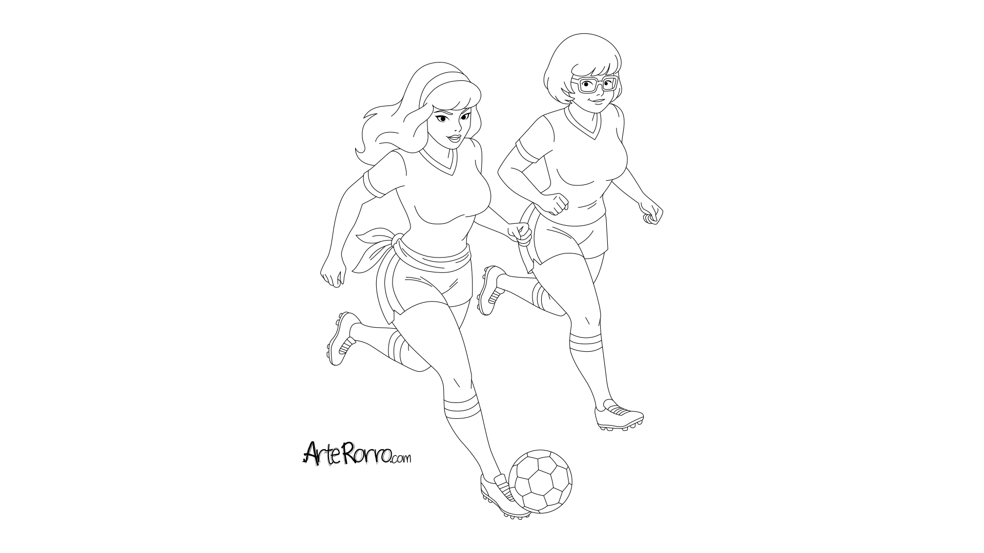 Dibujo de  Vilma y Daphne