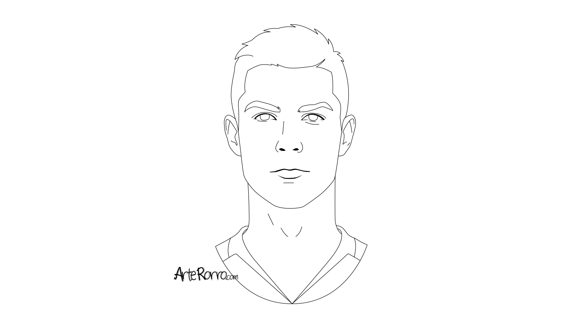 Dibujo de  Cristiano Ronaldo