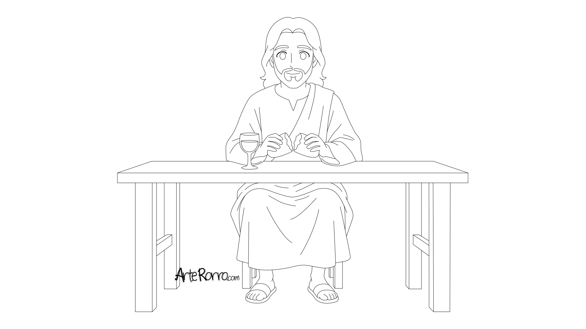 Dibujo de  Jesucristo