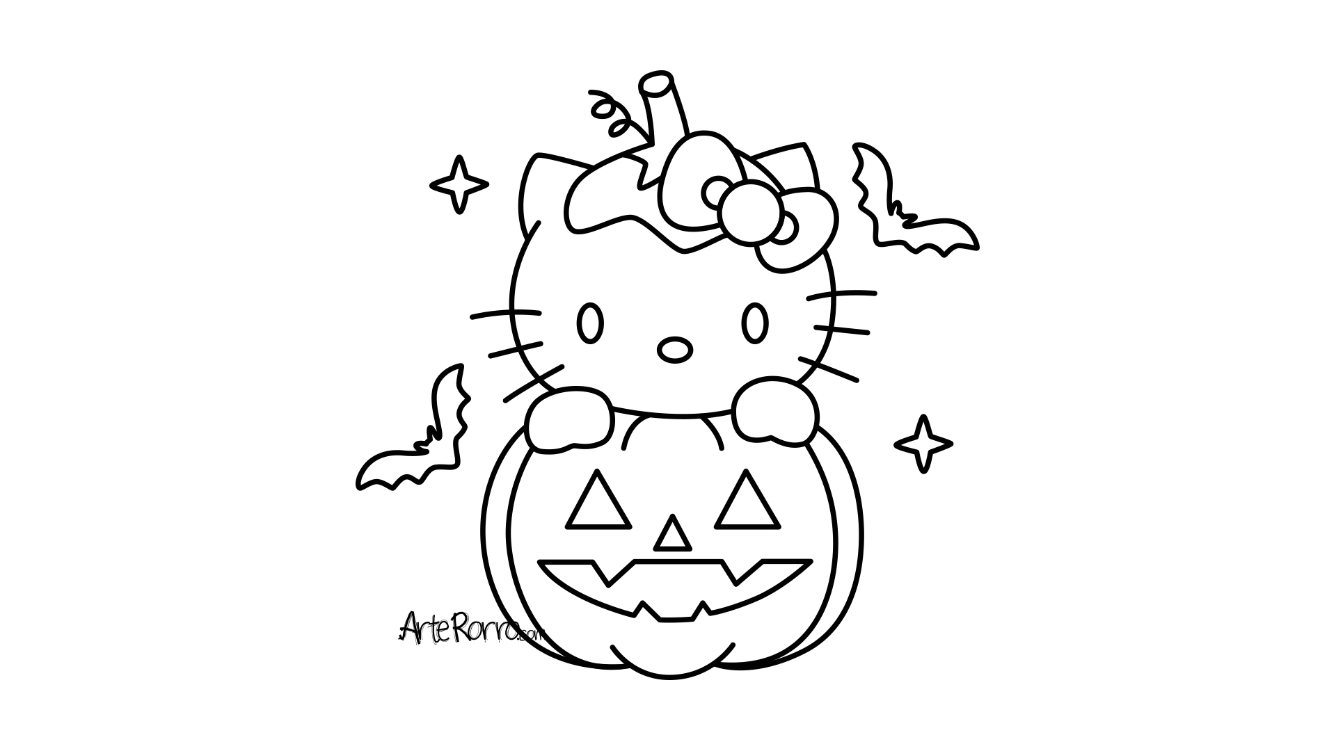 Hello Kitty Disfrazada de Calabaza