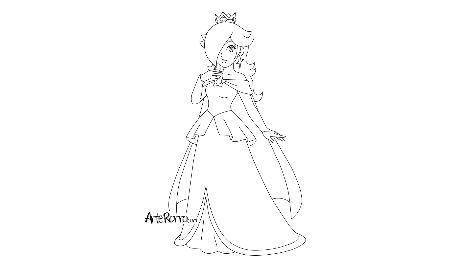 Dibujo de  Princesa Rosalina