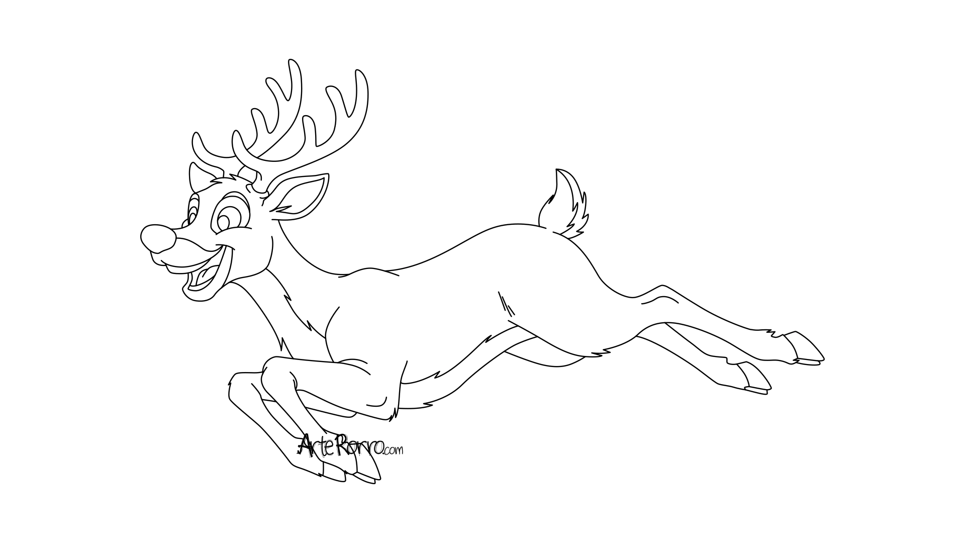 Dibujo de  Rodolfo el Reno