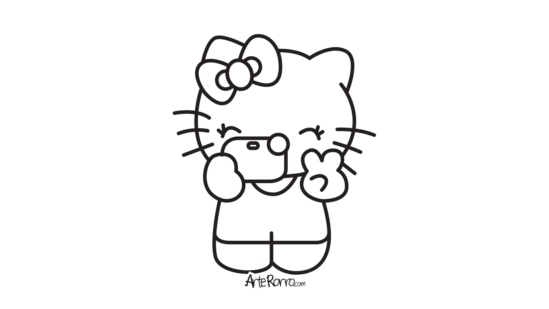 Dibujo de  Hello Kitty