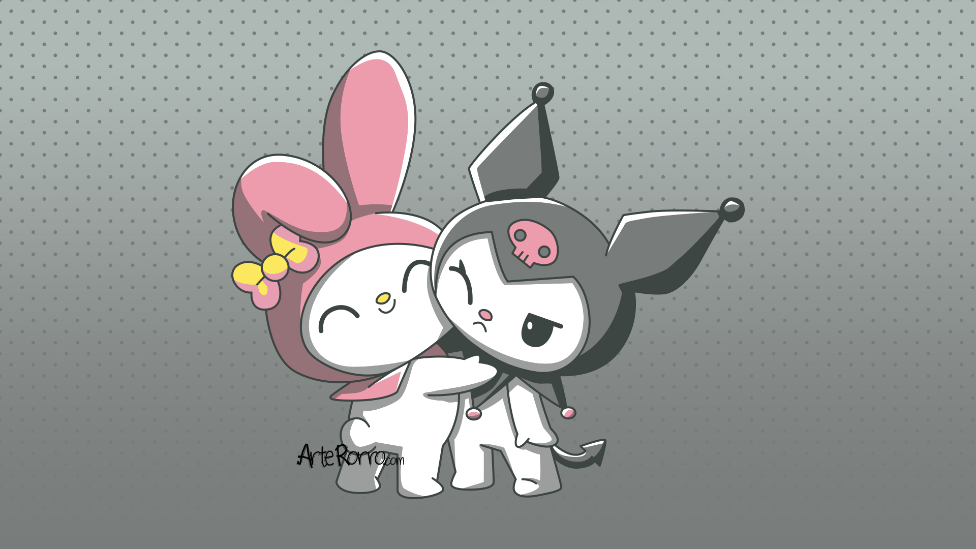 Dibujo De My Melody Y Kuromi Para Colorear E Imprimir Arte Rorro