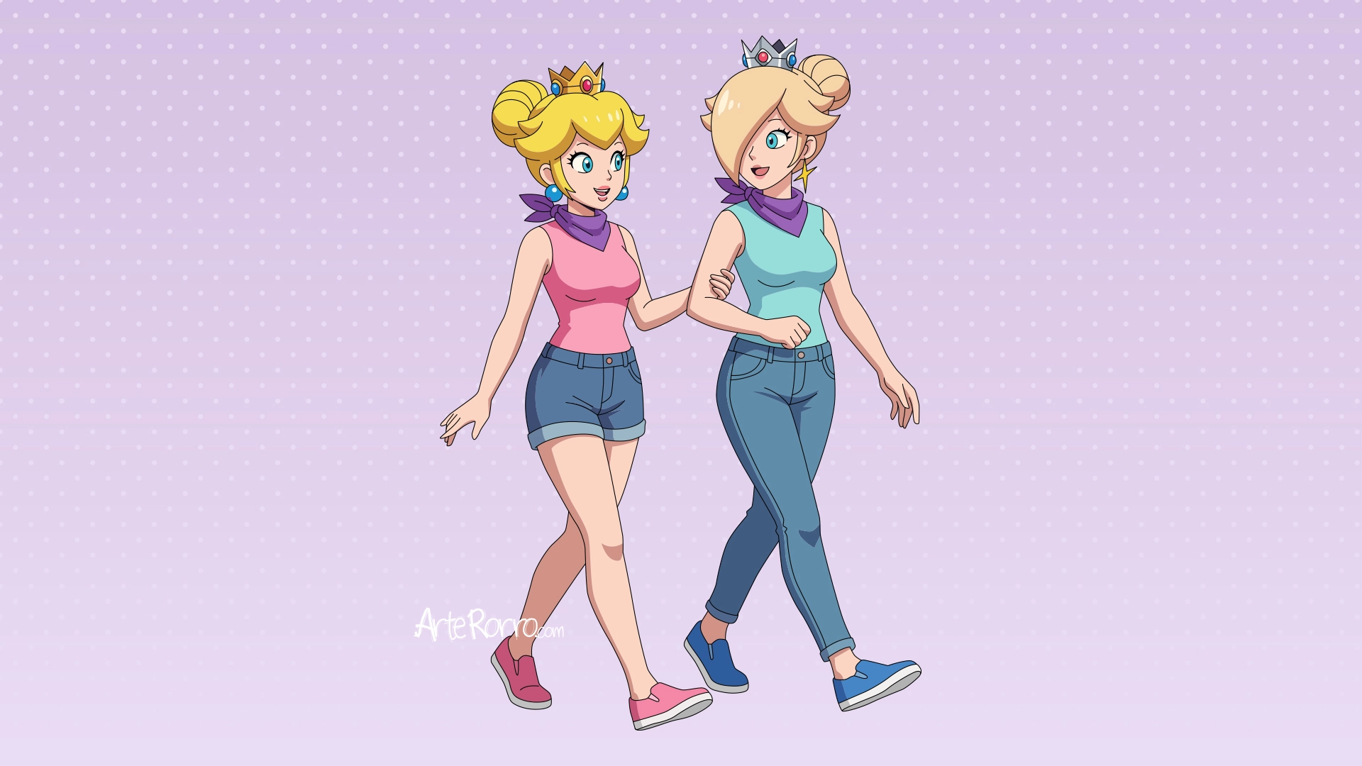Princess Peach and Rosalina