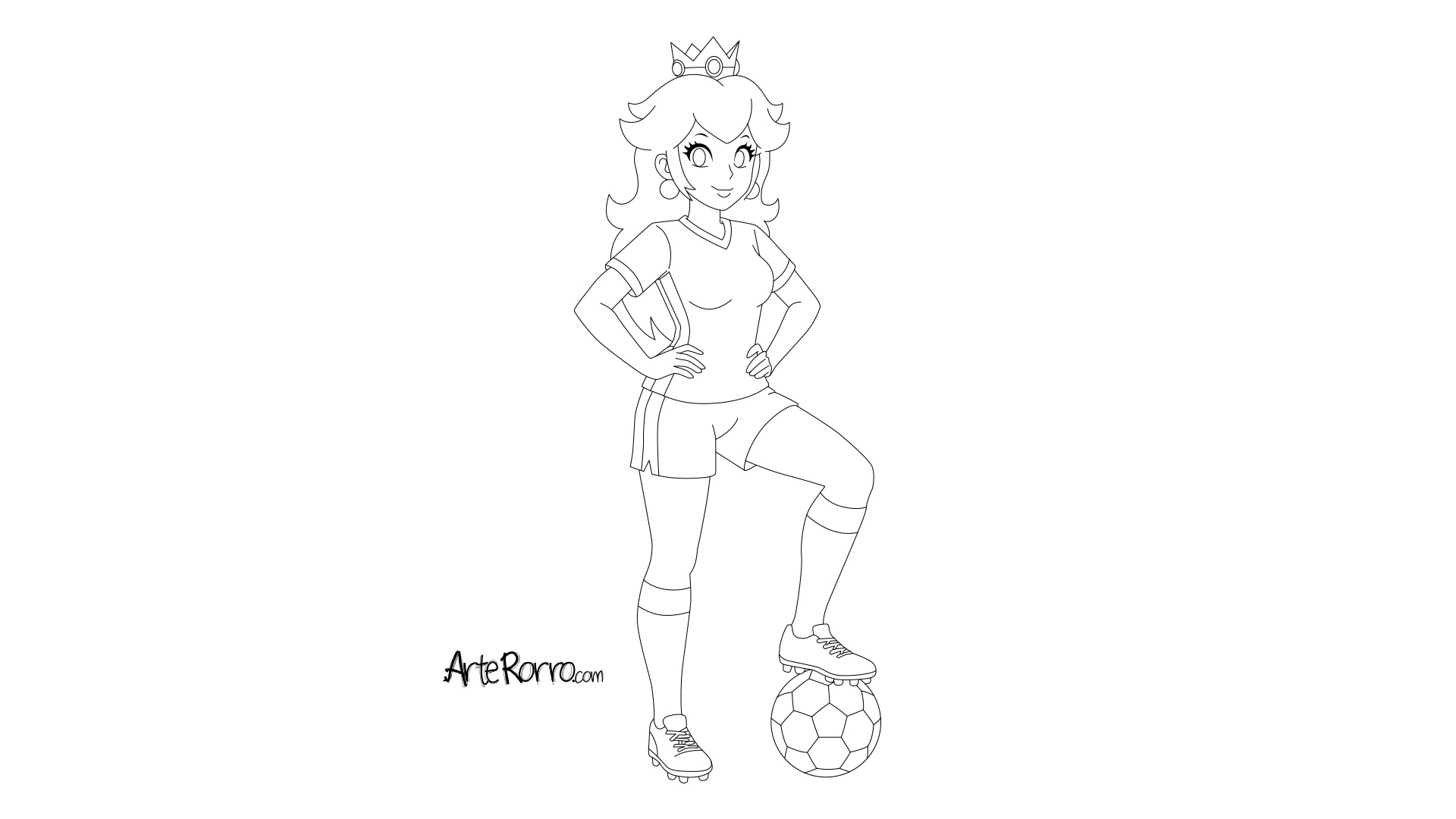Dibujo de  Princesa Peach: Mushroom FC