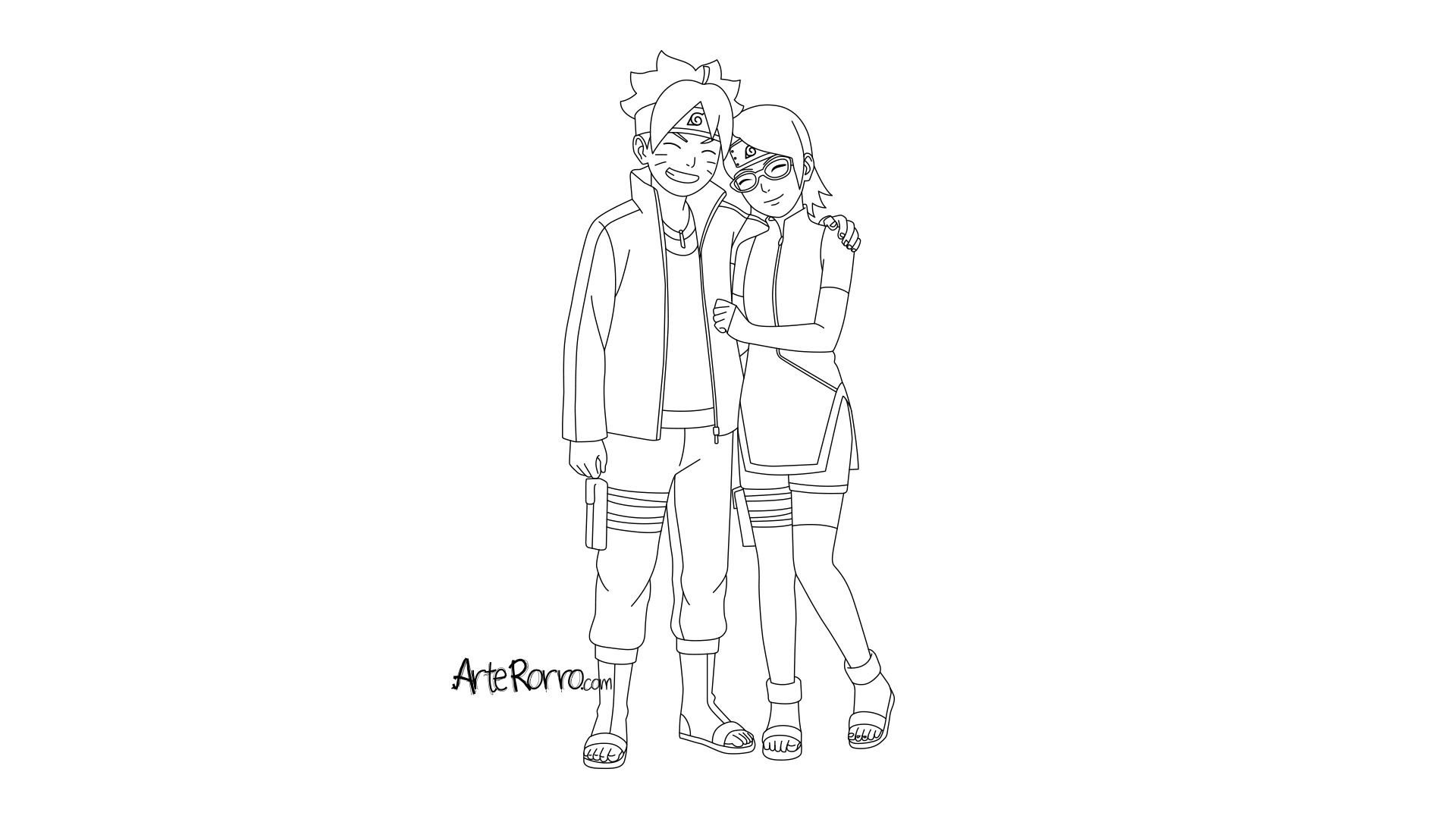 Boruto and Sarada