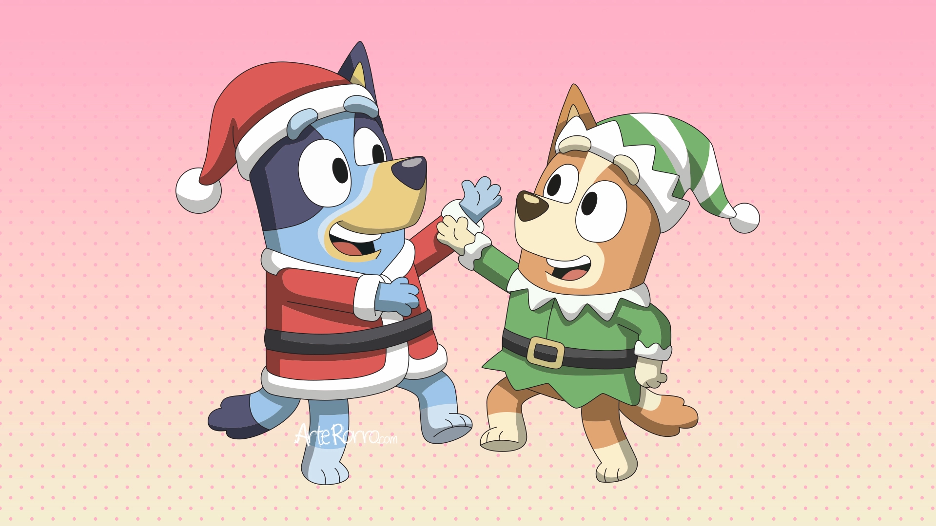 Bluey y Bingo Navideños